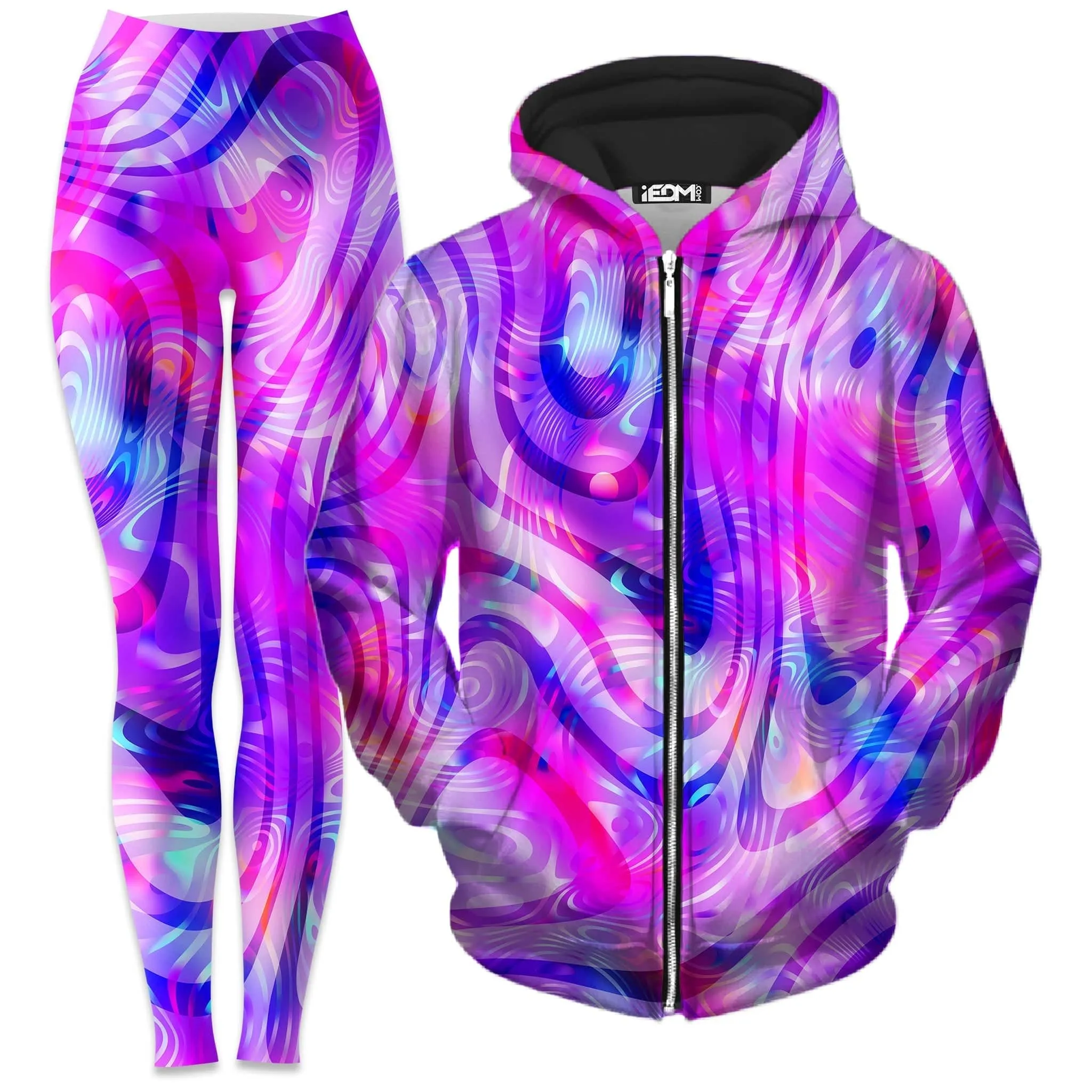 Dilated Zip-Up Hoodie and Leggings Combo sold by iEDM