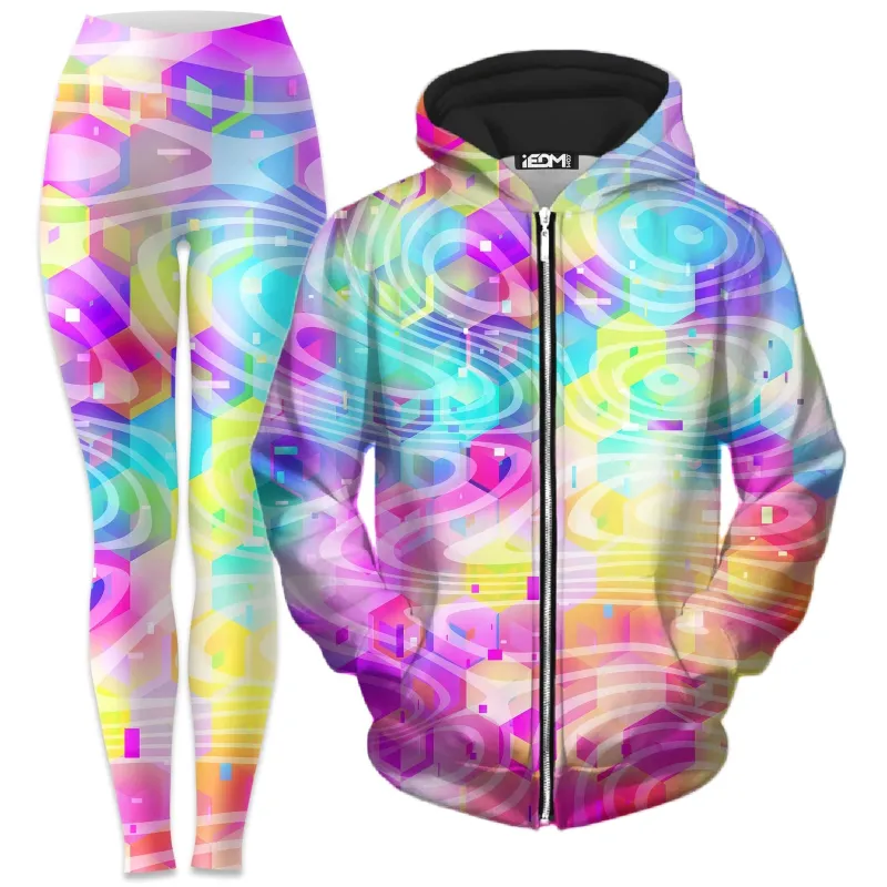 Daytrip Zip-Up Hoodie and Leggings Combo sold by iEDM