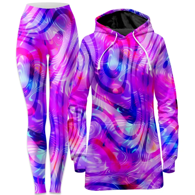 Dilated Hoodie Dress and Leggings Combo sold by iEDM