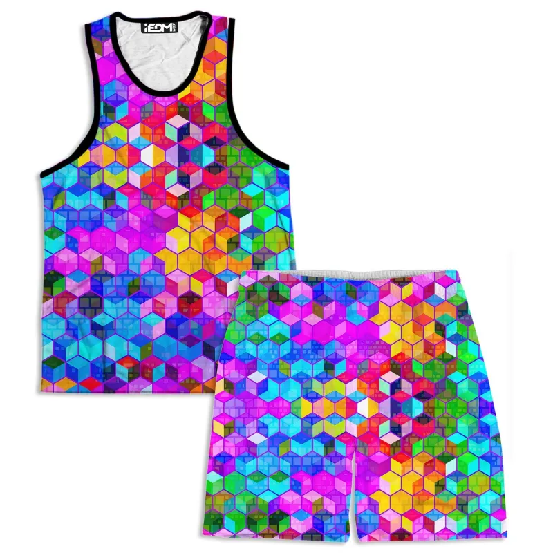 Cubism Men's Tank and Shorts Combo sold by iEDM