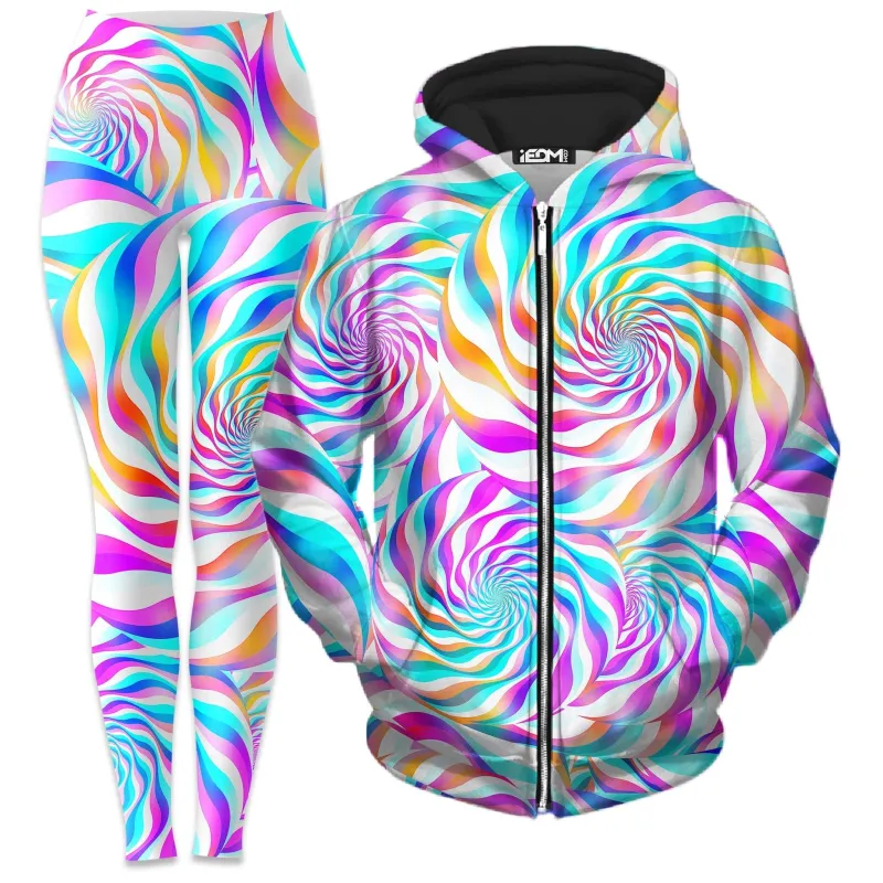 Cloud Surfing Zip-Up Hoodie and Leggings Combo sold by iEDM