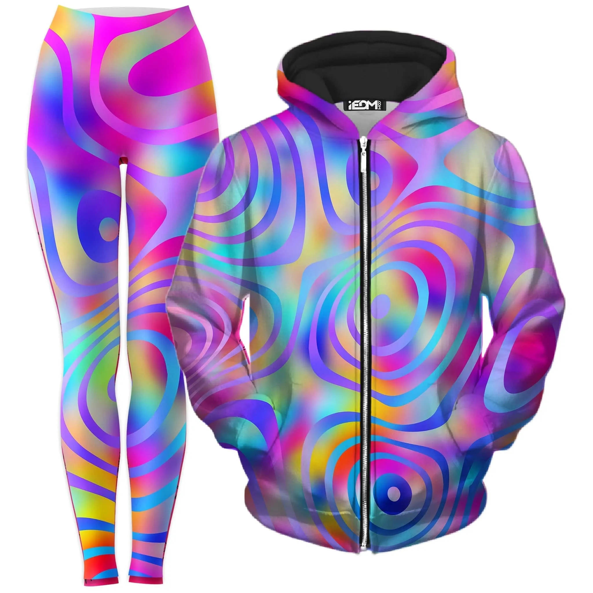 Cali Dreaming Zip-Up Hoodie and Leggings Combo sold by iEDM