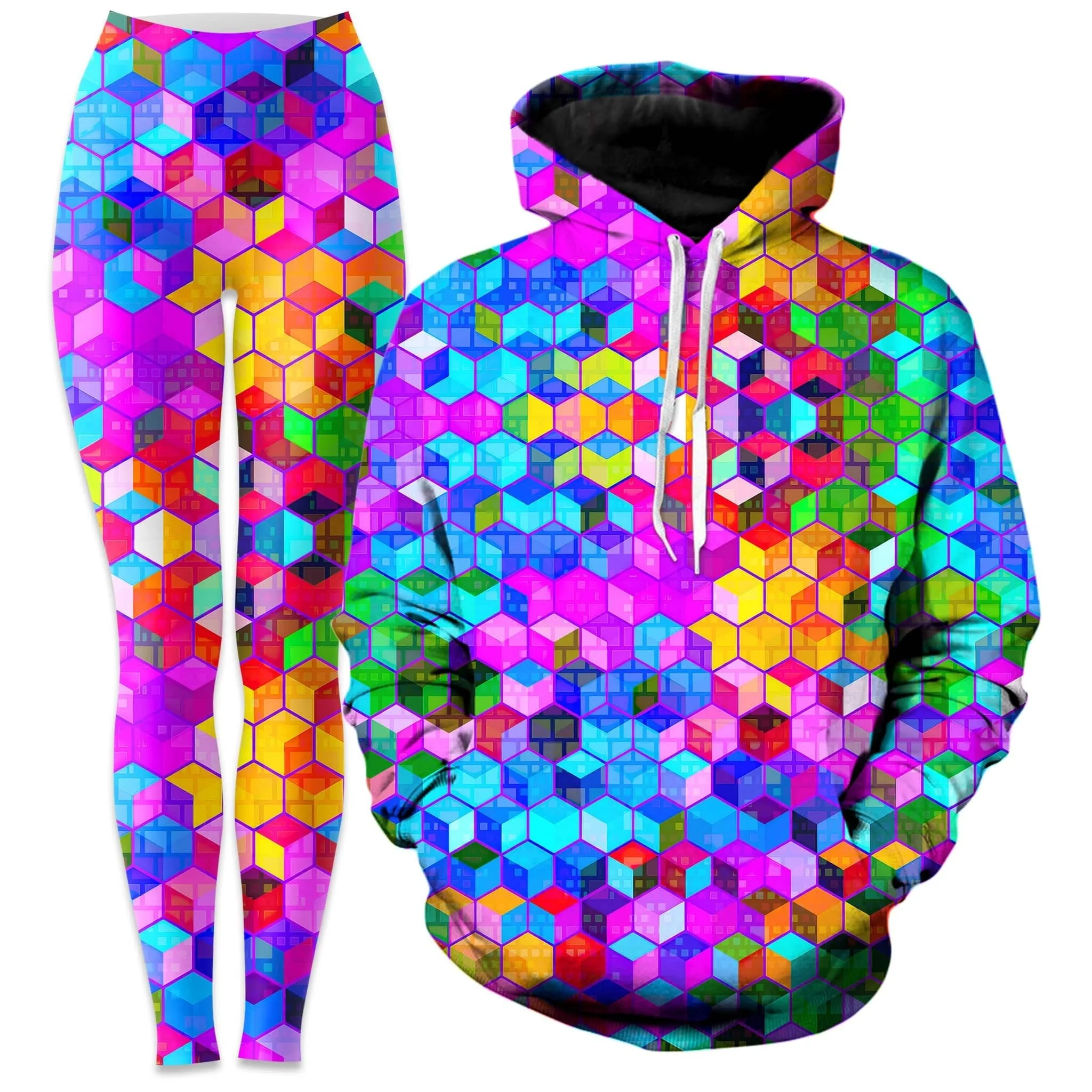 Cubism Hoodie and Leggings Combo sold by iEDM
