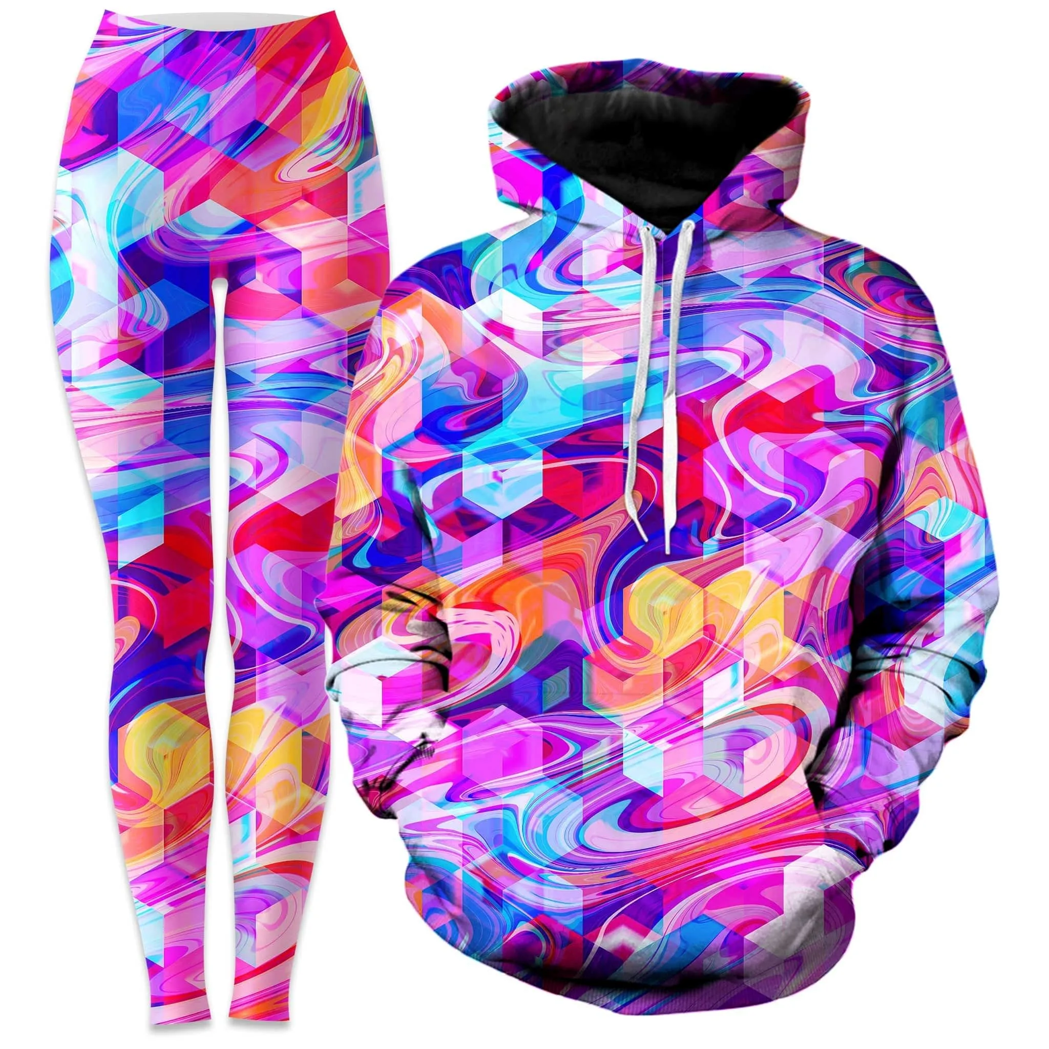 Cubic Drop Hoodie and Leggings Combo sold by iEDM