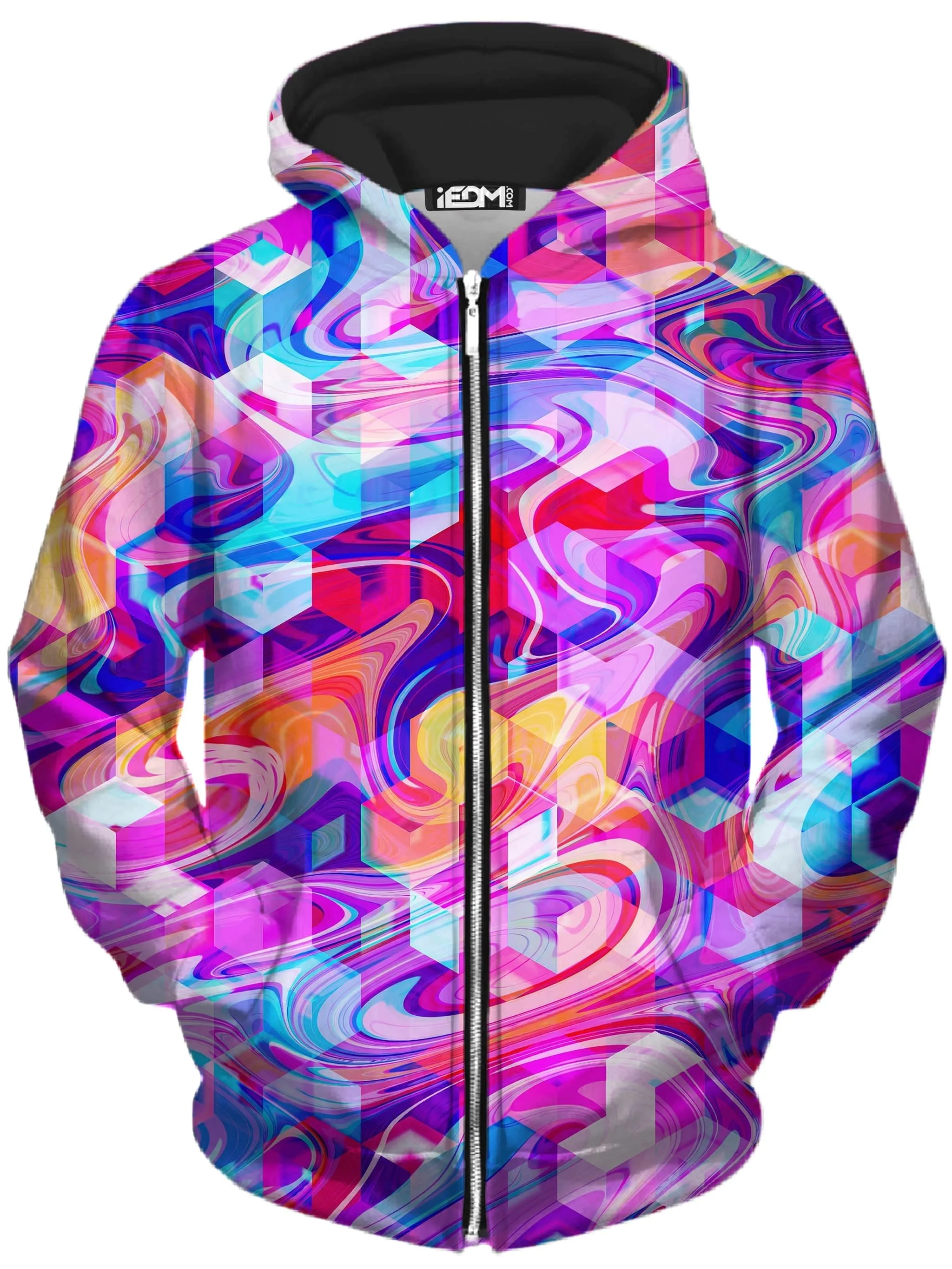 Cubic Drop Zip-Up Hoodie and Joggers Combo sold by iEDM product image thumbnail 2