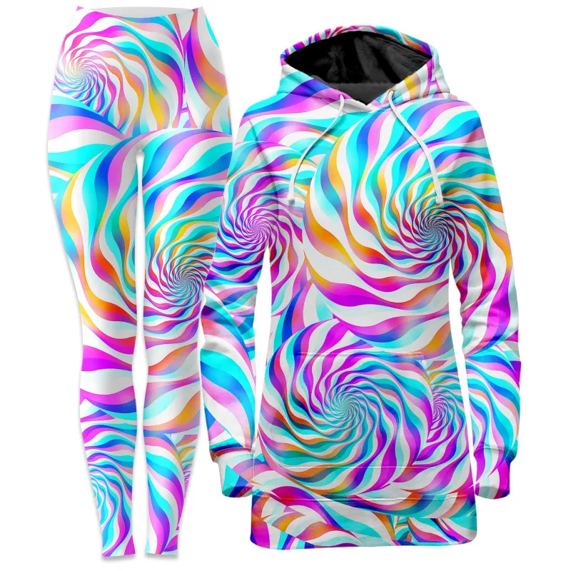 Cloud Surfing Hoodie Dress and Leggings Combo sold by iEDM