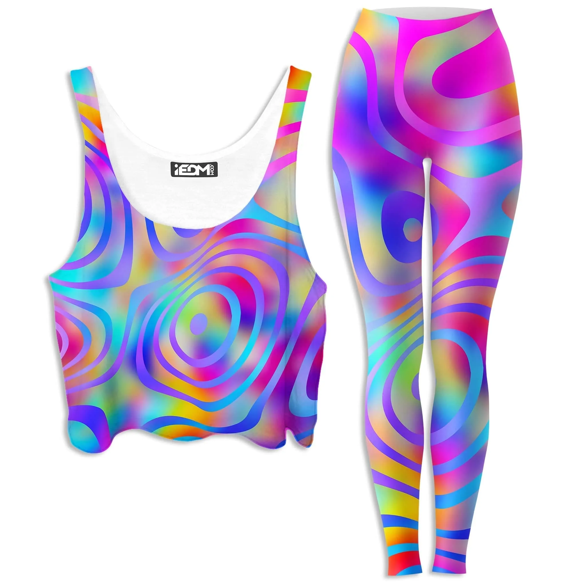 Cali Dreaming Crop Top and Leggings Combo sold by iEDM