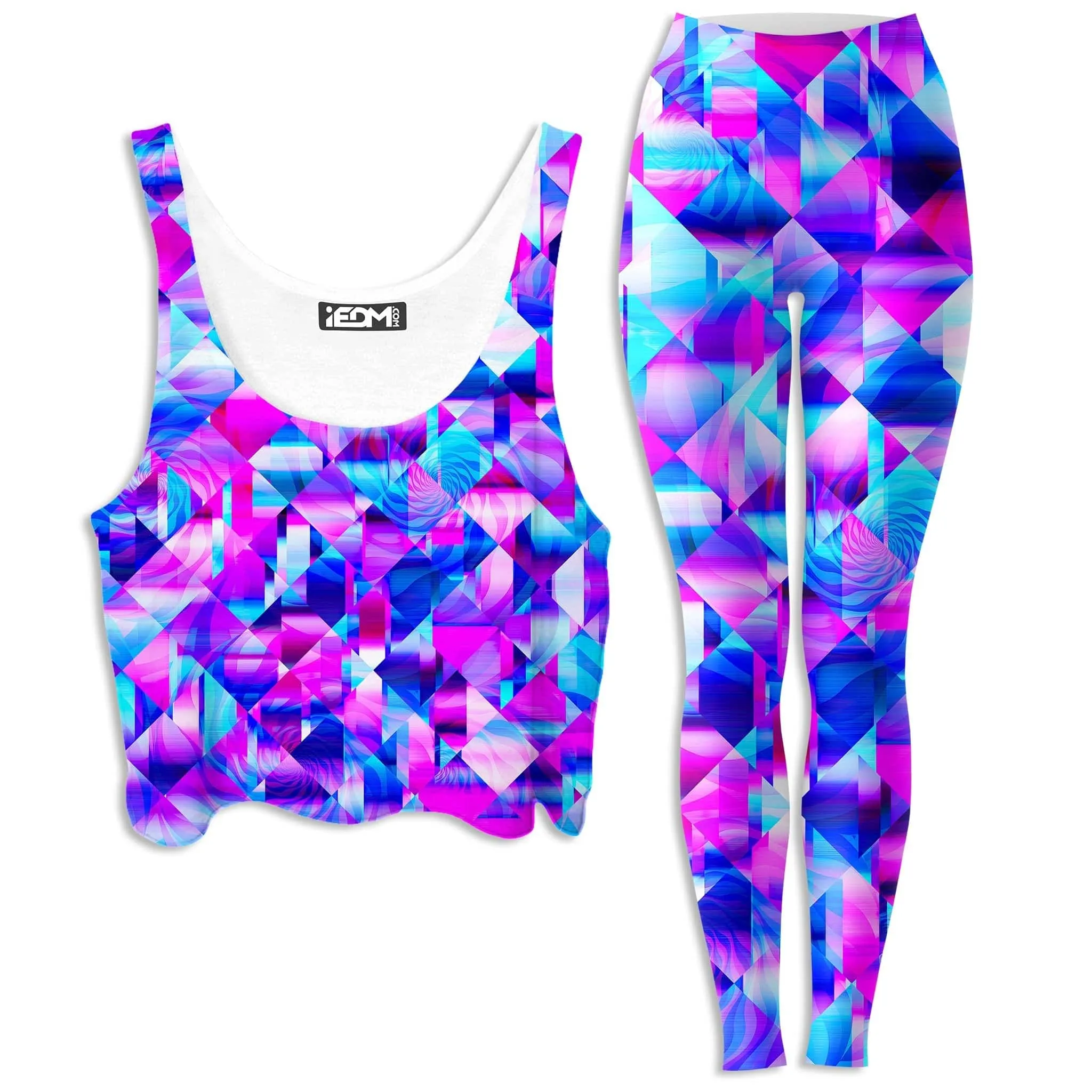 Blossom Trippy Crop Top and Leggings Combo sold by iEDM