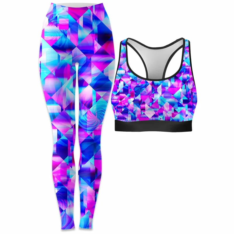Blossom Trippy Rave Bra and Leggings Combo sold by iEDM