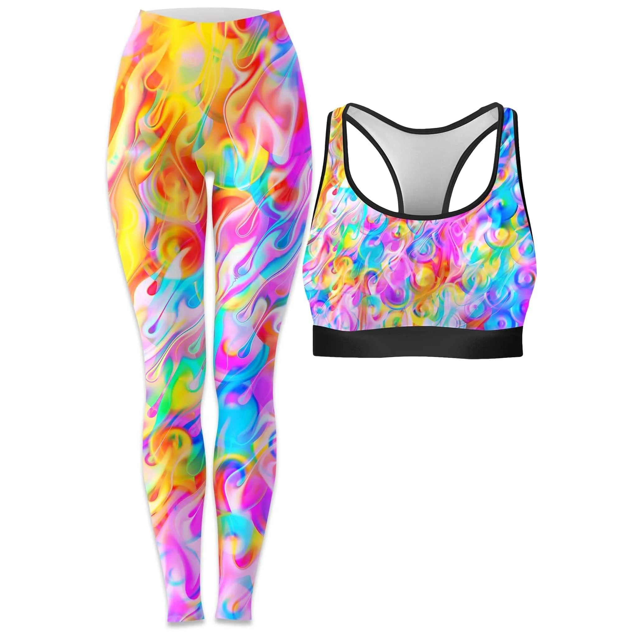 Blissful Drip Rave Bra and Leggings Combo sold by iEDM