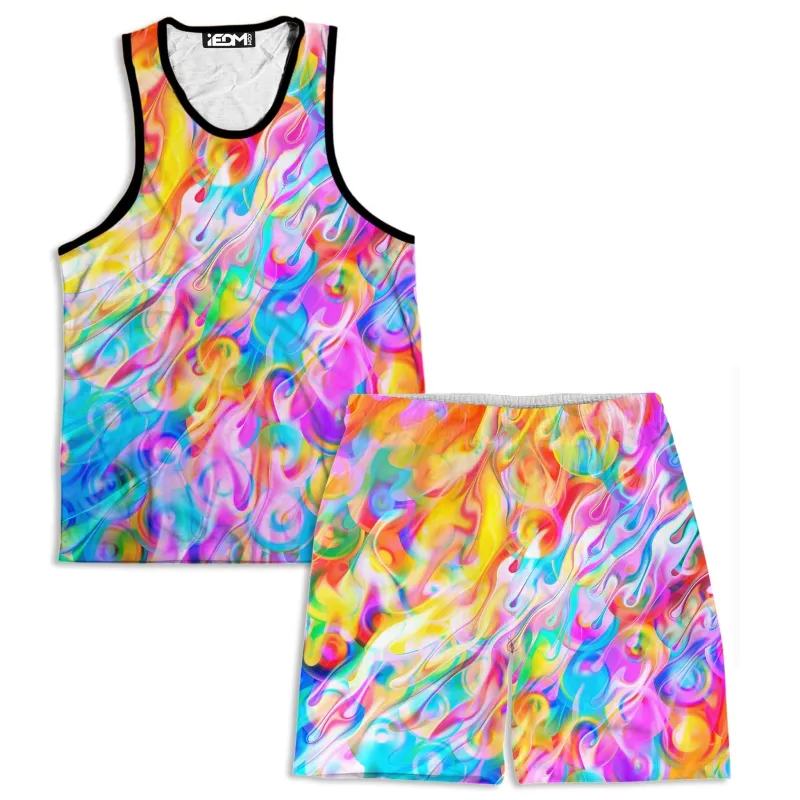 Blissful Drip Men's Tank and Shorts Combo sold by iEDM