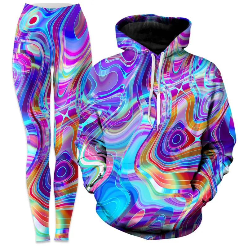Aqua Realm Hoodie and Leggings Combo sold by iEDM