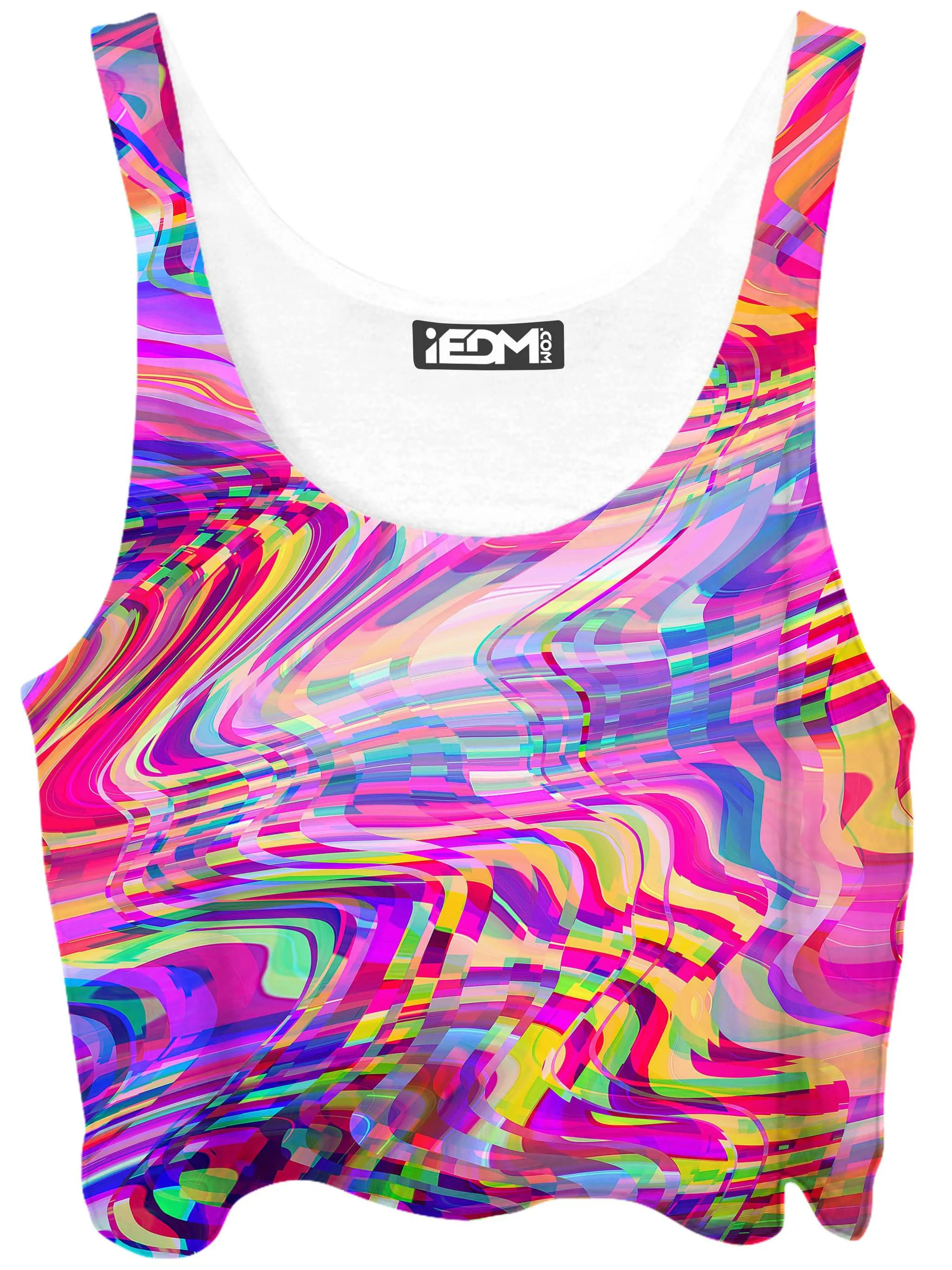 Glitch Waves Crop Top sold by iEDM