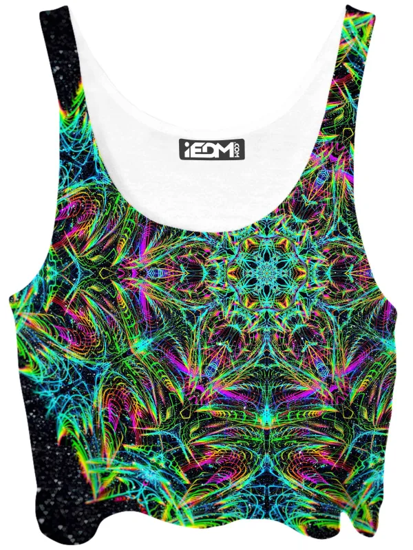 Green Warp Crop Top sold by iEDM