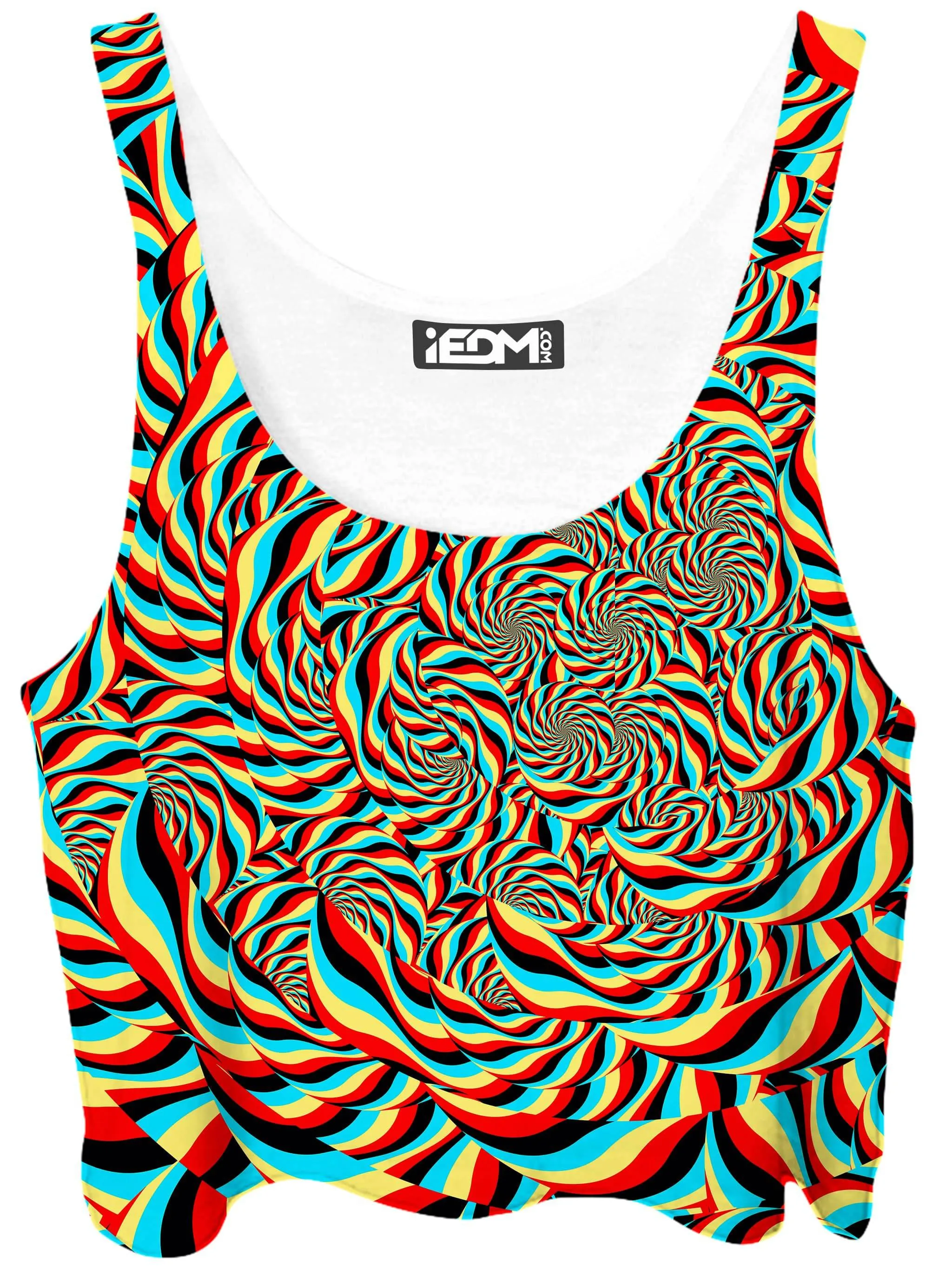 Trippy Swirl Crop Top sold by iEDM
