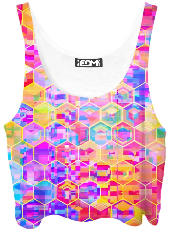 Spectral Cubes Crop Top sold by iEDM