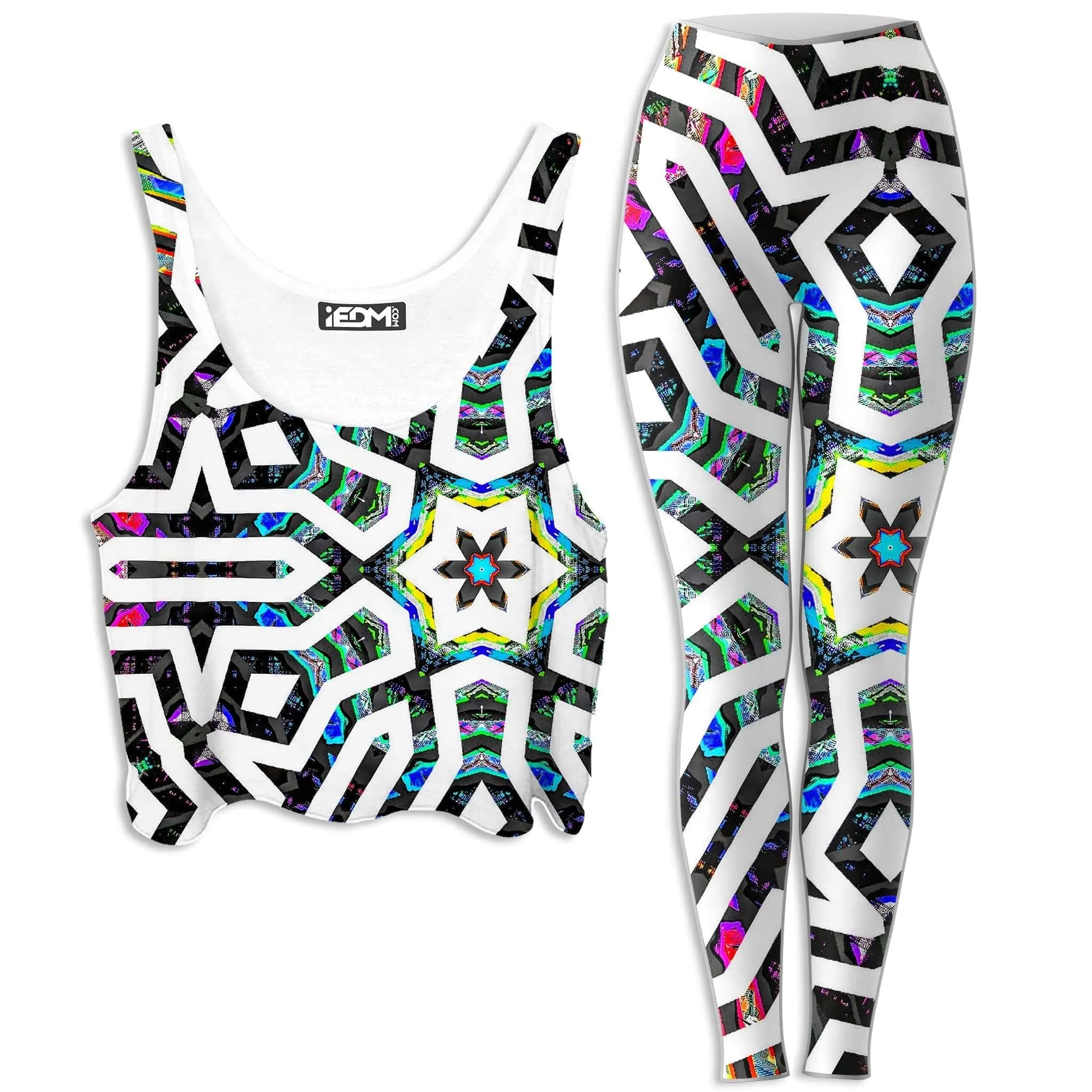 Iridized II Crop Top and Leggings Combo sold by iEDM