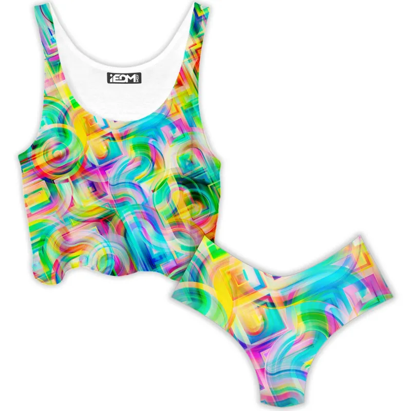 Tropical Nectar Crop Top and Booty Shorts Combo sold by iEDM