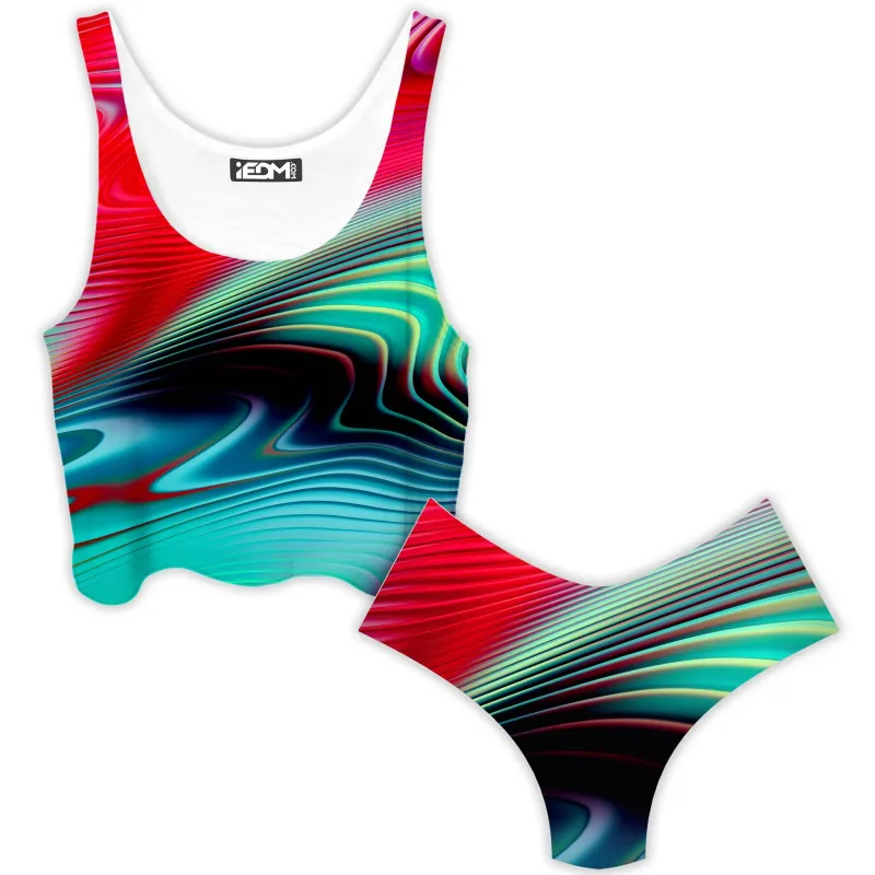 Psy Sand Hills Crop Top and Booty Shorts Combo sold by iEDM