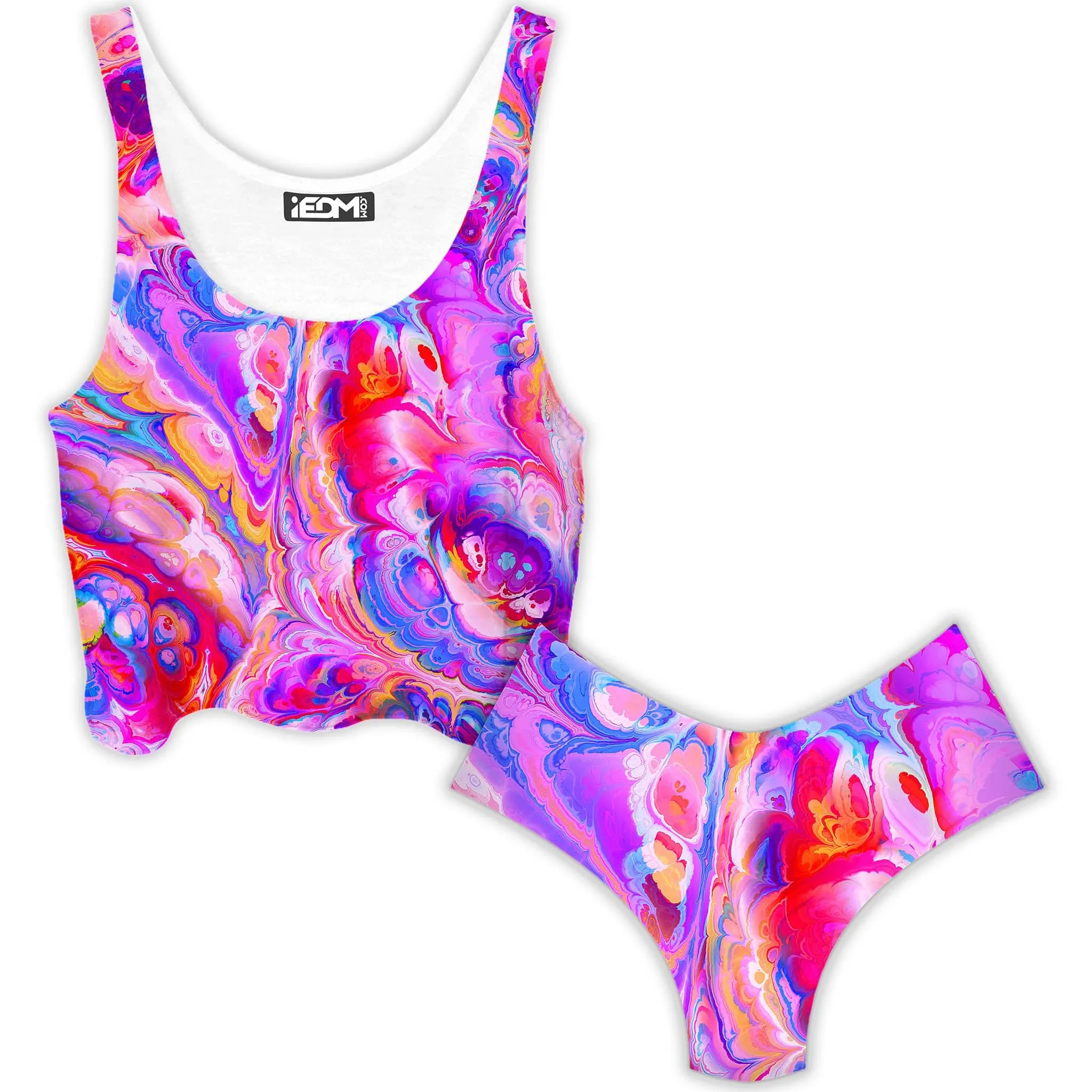 Plasma Flow Crop Top and Booty Shorts Combo sold by iEDM