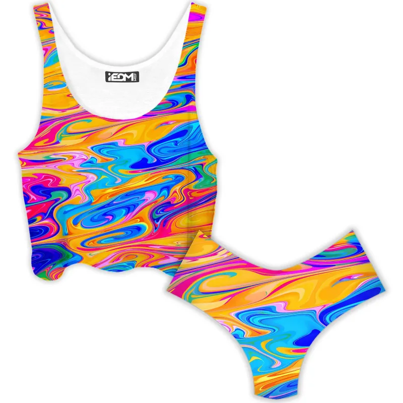 Phaze Crop Top and Booty Shorts Combo sold by iEDM