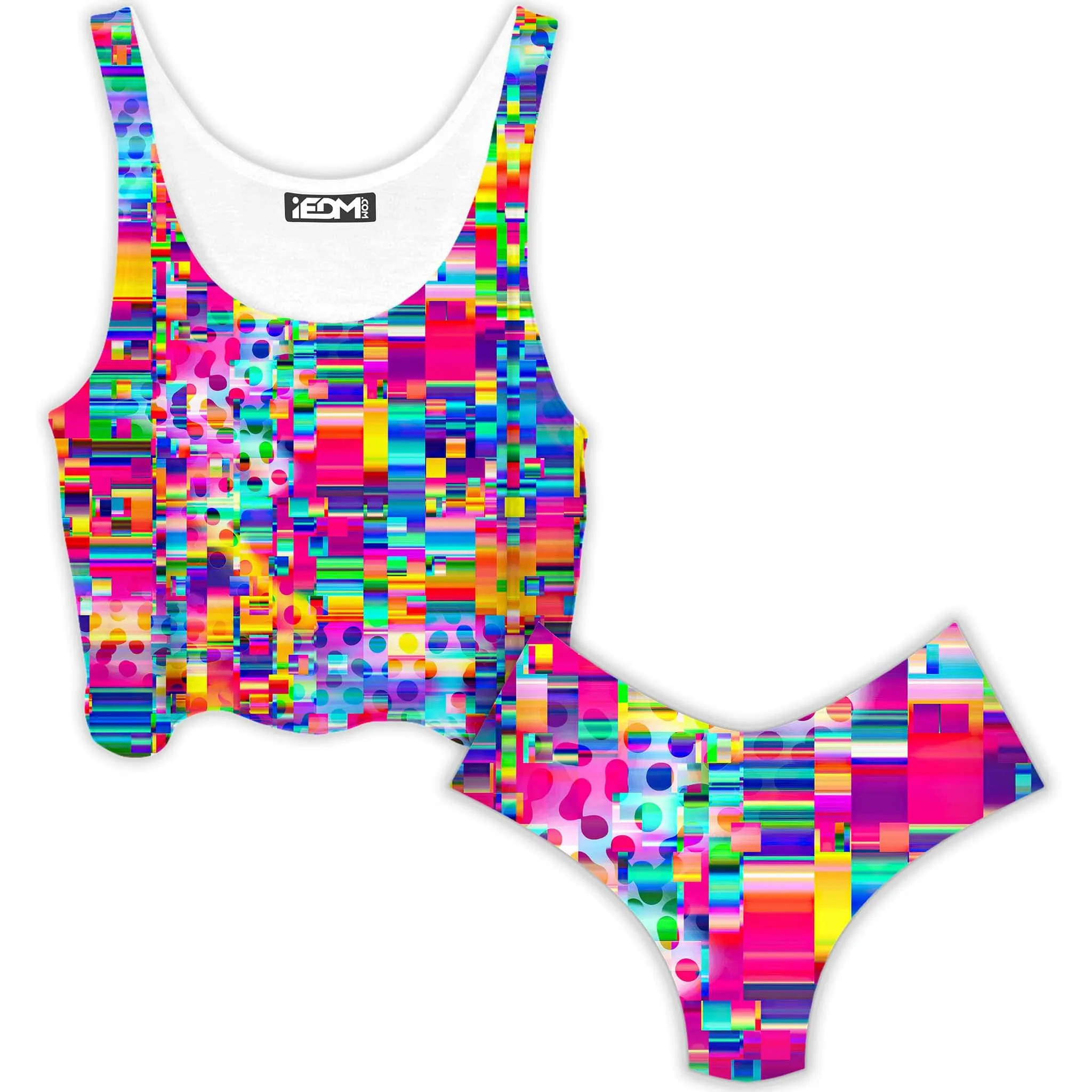 No Signal Crop Top and Booty Shorts Combo sold by iEDM