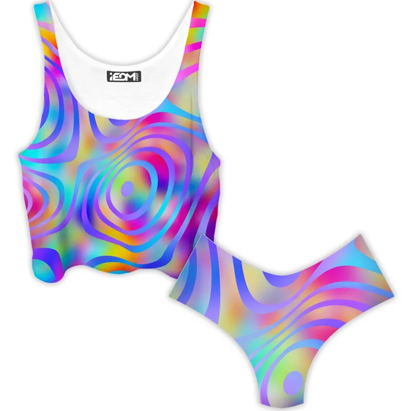 Cali Dreaming Crop Top and Booty Shorts Combo sold by iEDM