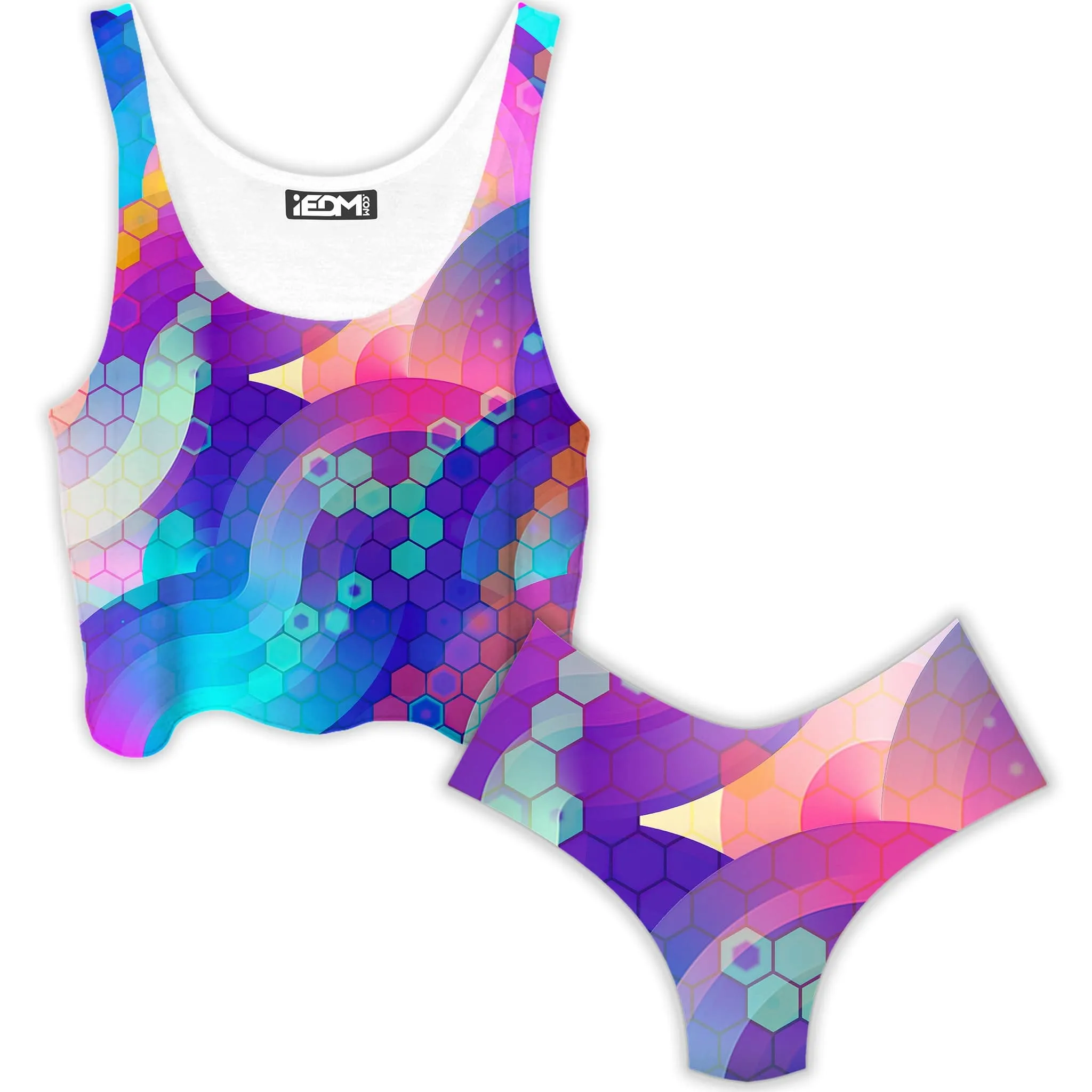 Bubbly Crop Top and Booty Shorts Combo sold by iEDM