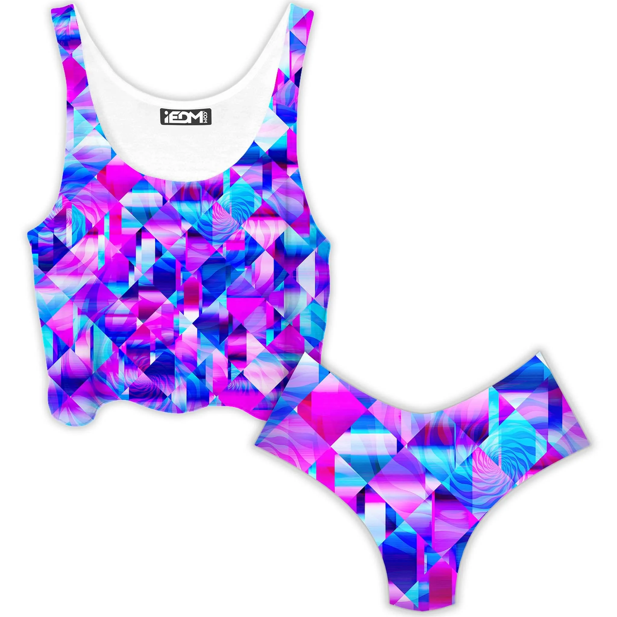 Blossom Trippy Crop Top and Booty Shorts Combo sold by iEDM