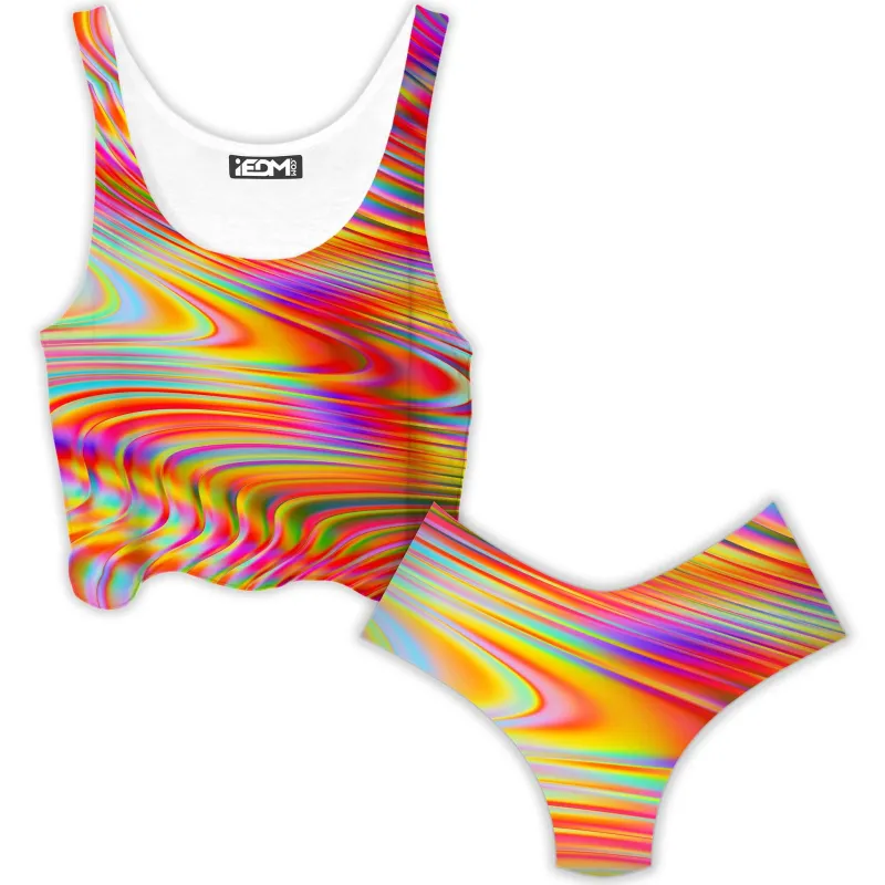 Afternoon Delight Crop Top and Booty Shorts Combo sold by iEDM