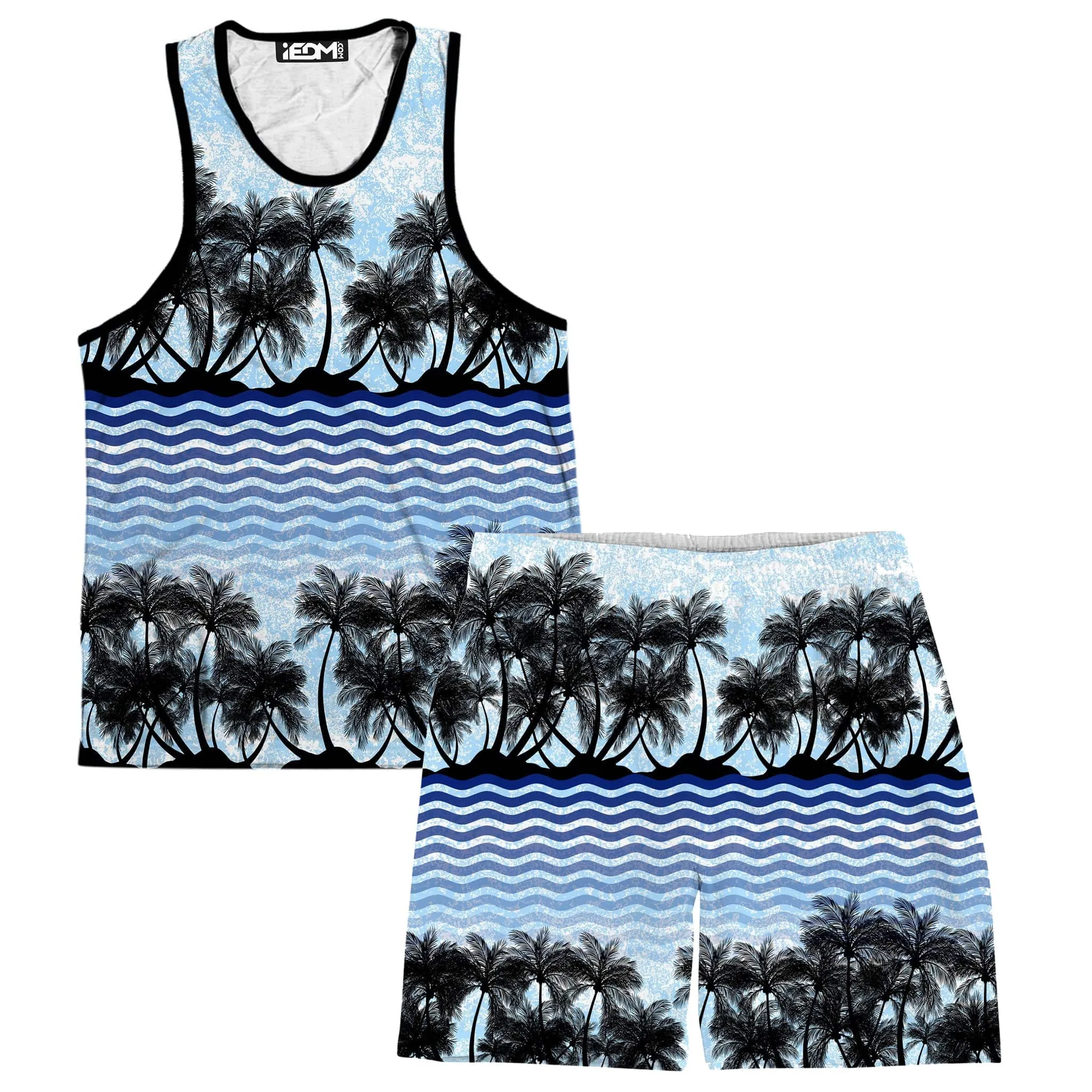 Tropical Waves Men's Tank and Shorts Combo sold by iEDM