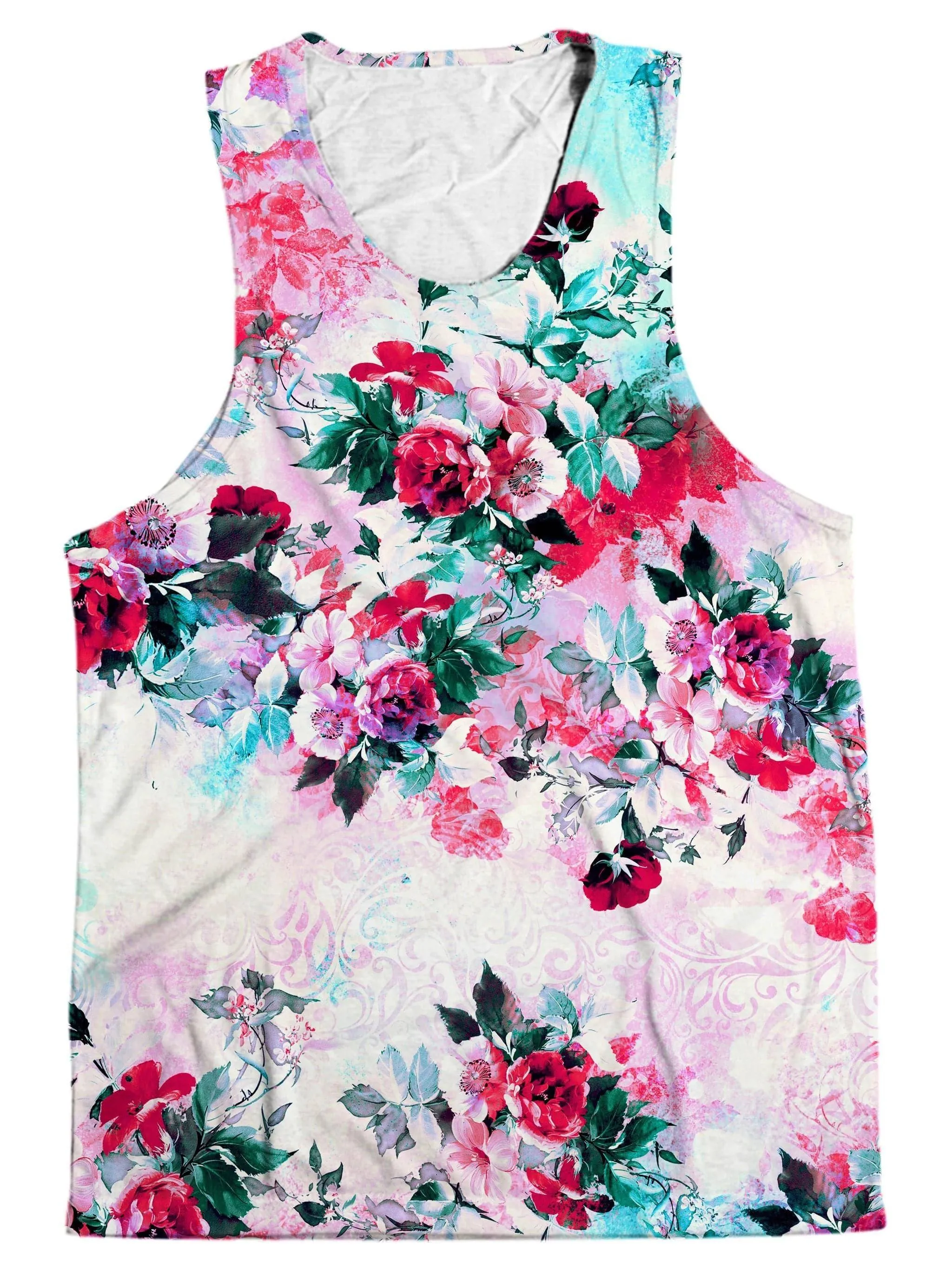 Pink Floral Men's Tank and Shorts Combo sold by iEDM product image thumbnail 2
