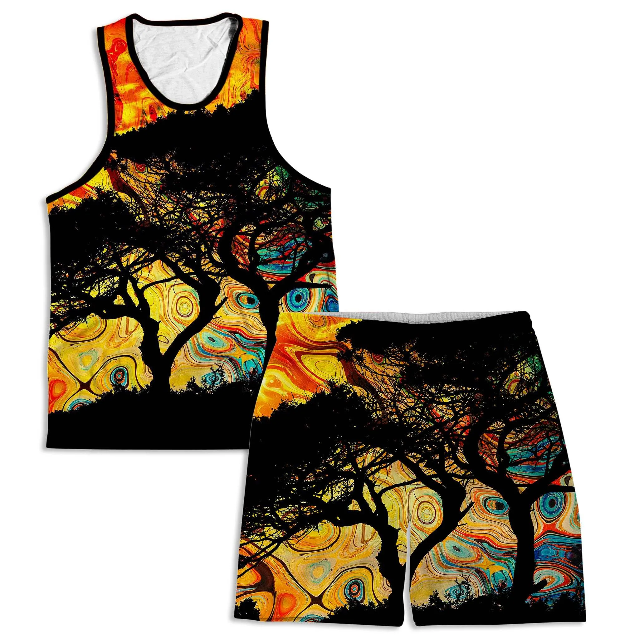 African Sun Men's Tank and Shorts Combo sold by iEDM