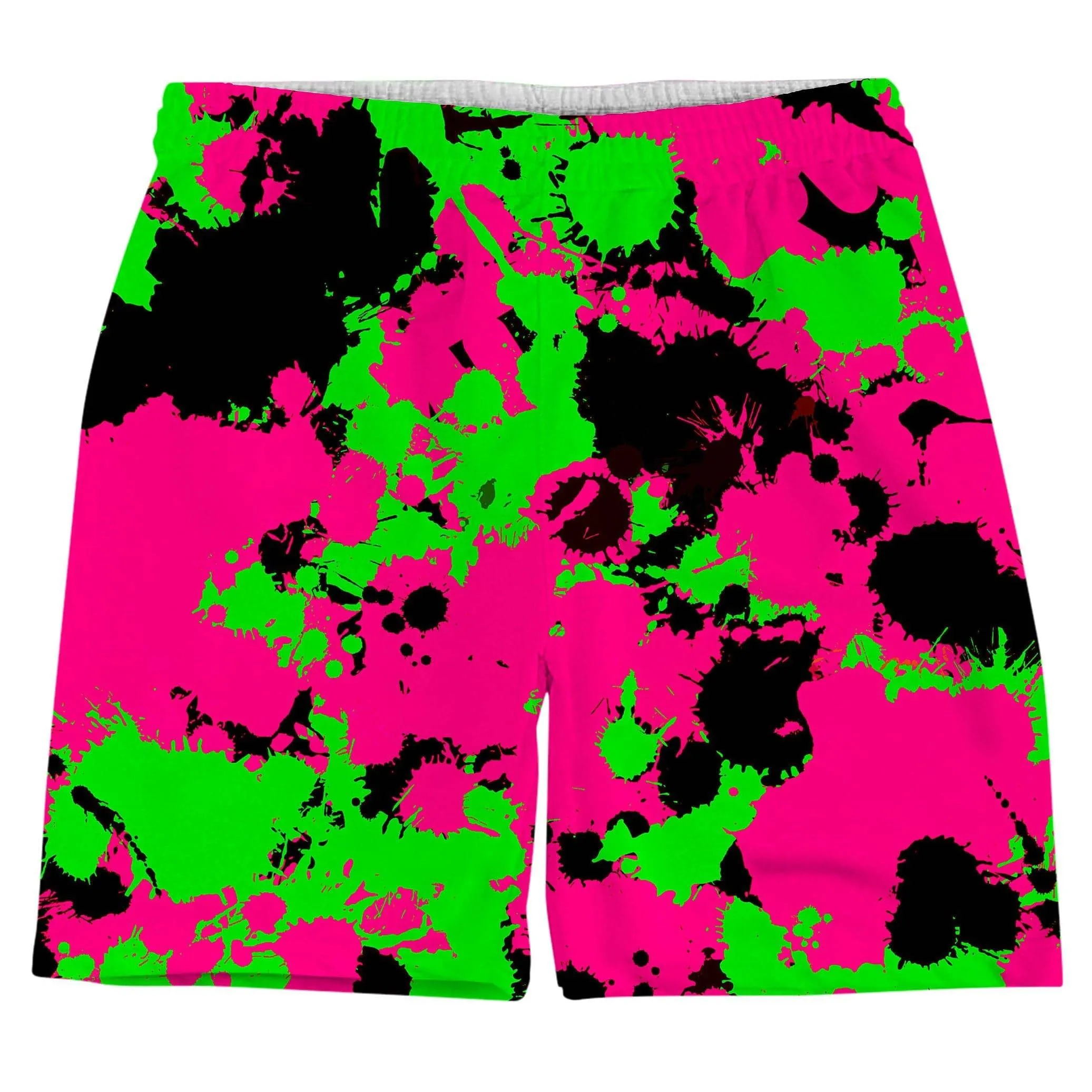 Pink Black And Green Paint Splatter Men's Tank and Shorts Combo sold by iEDM product image thumbnail 3