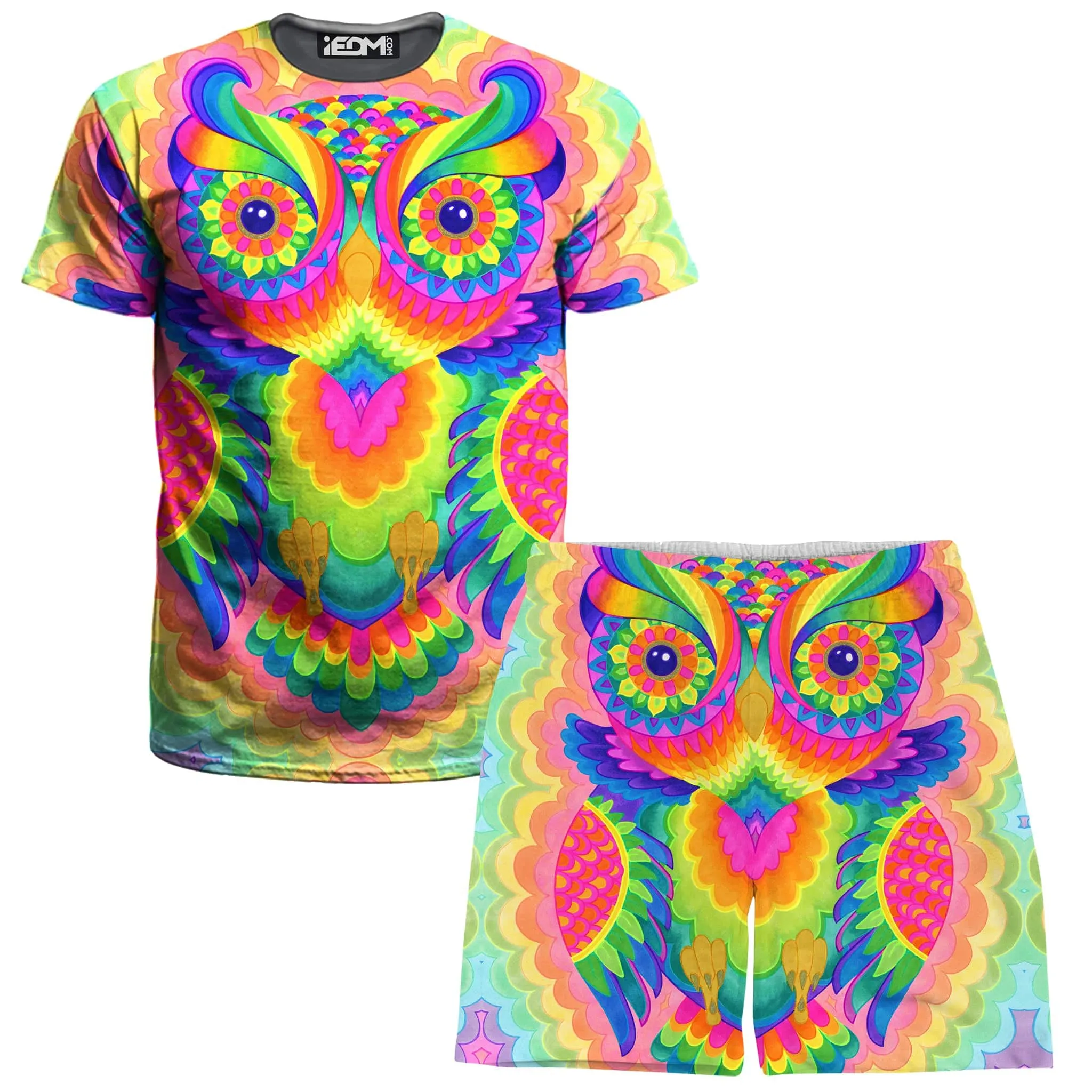 Cosmic Owl T-Shirt and Shorts Combo sold by iEDM