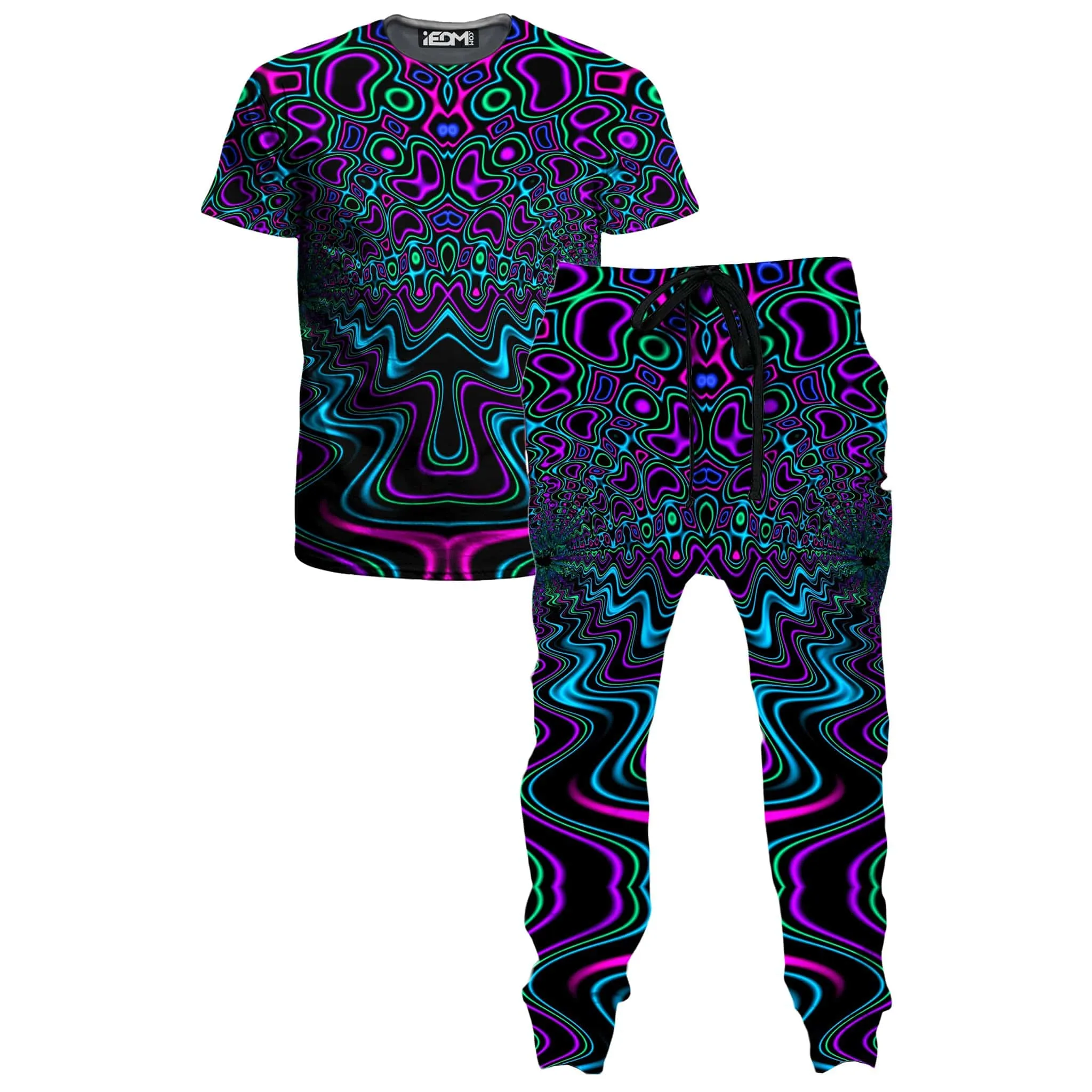 Fractal River T-Shirt and Joggers Combo sold by iEDM