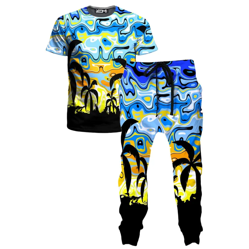 Tropical Night T-Shirt and Joggers Combo made by iEDM