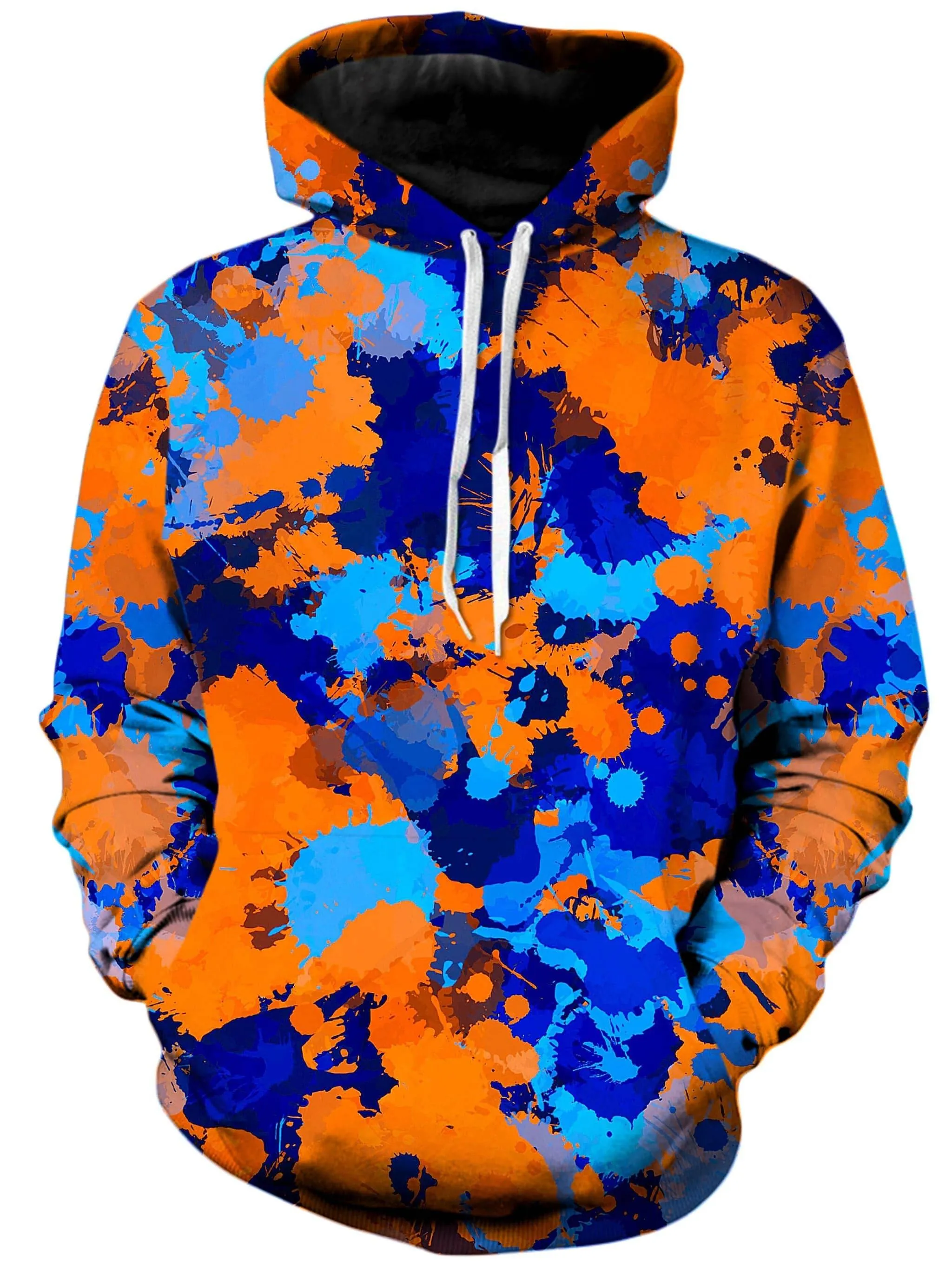 Blue And Orange Paint Splatter 2 Hoodie and Joggers Combo sold by iEDM product image thumbnail 2