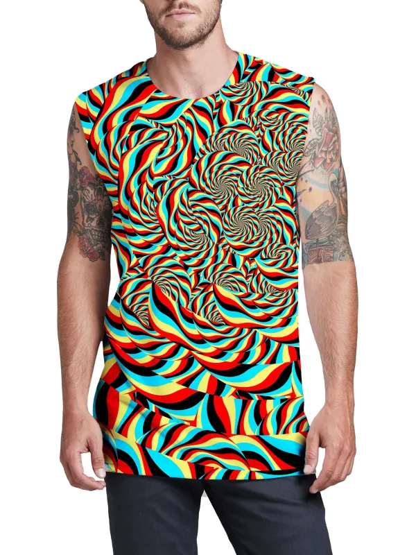 Trippy Swirl Men's Muscle Tank sold by iEDM