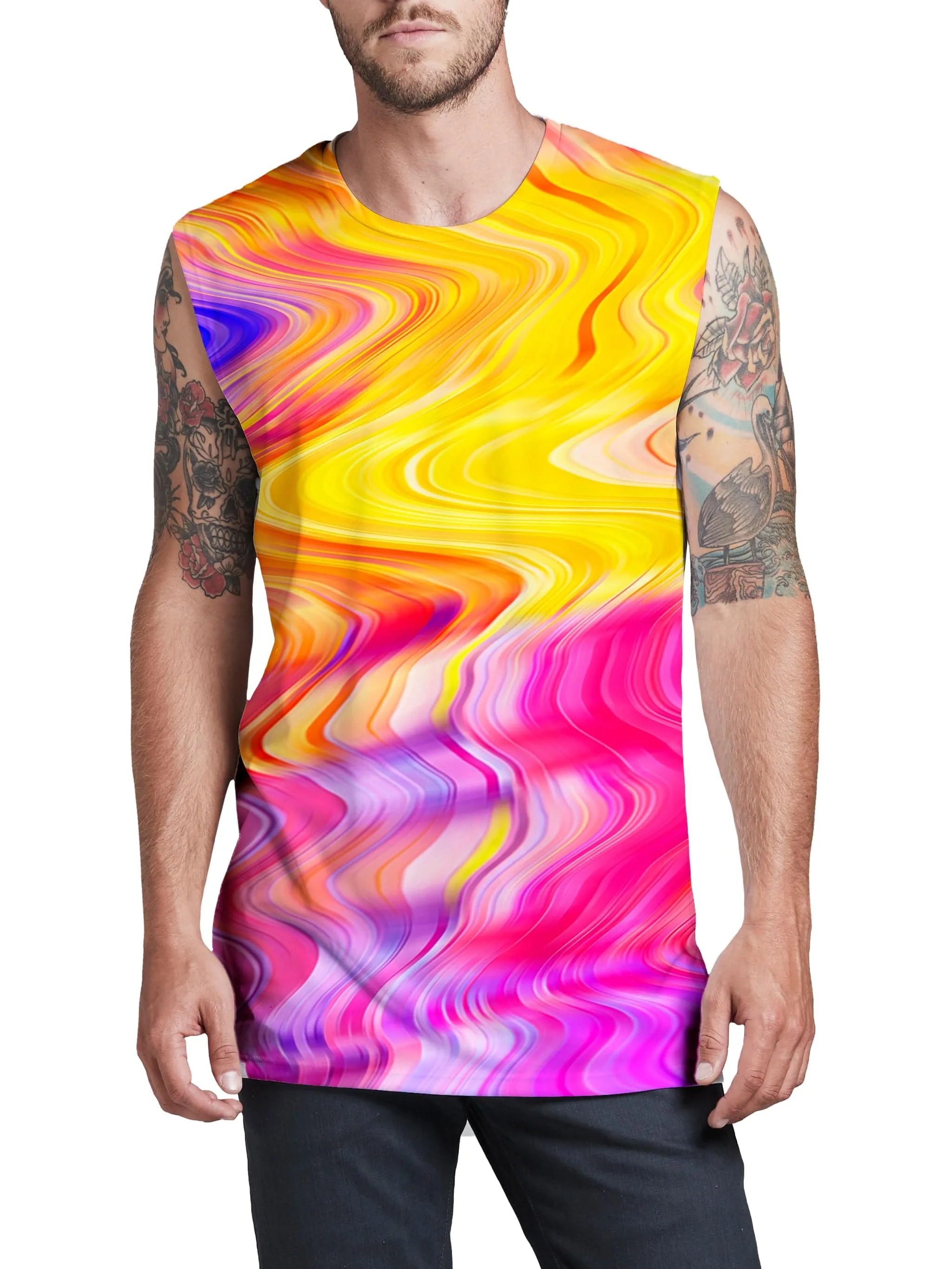 Psychedelic Aftershock Men's Muscle Tank sold by iEDM