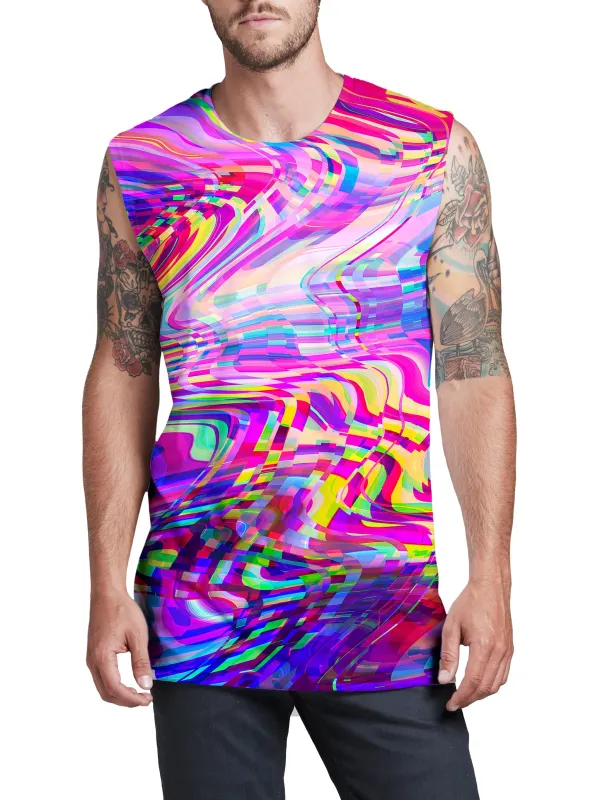 Glitch Waves Men's Muscle Tank sold by iEDM