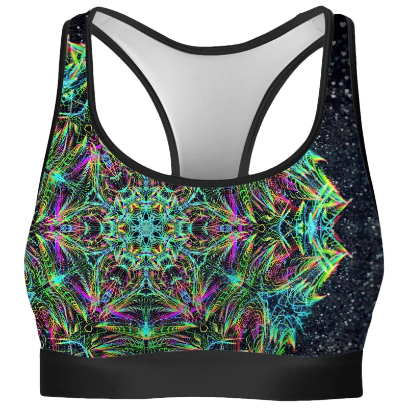 Green Warp Rave Bra sold by iEDM