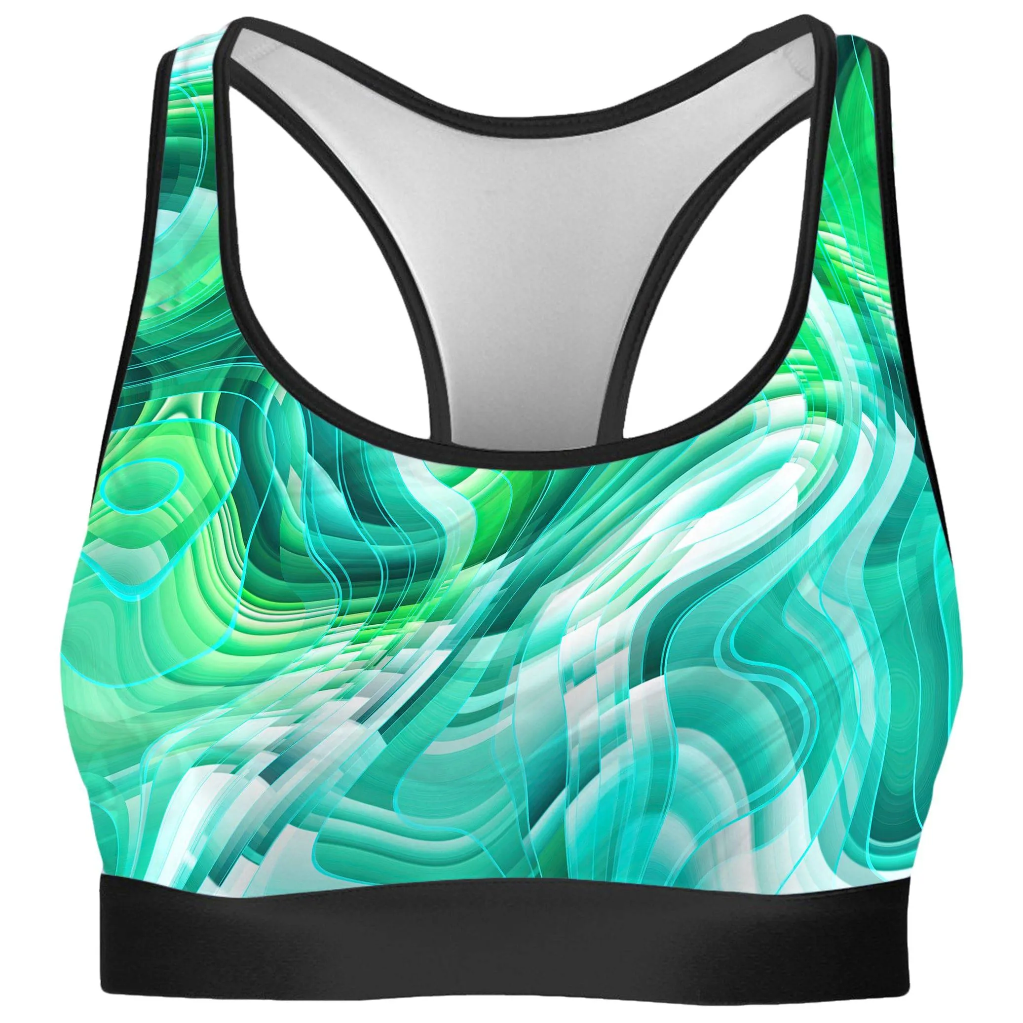 Green Schism Rave Bra sold by iEDM