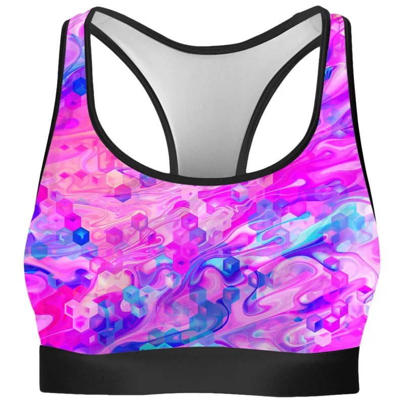 Cotton Candy Wash Rave Bra sold by iEDM