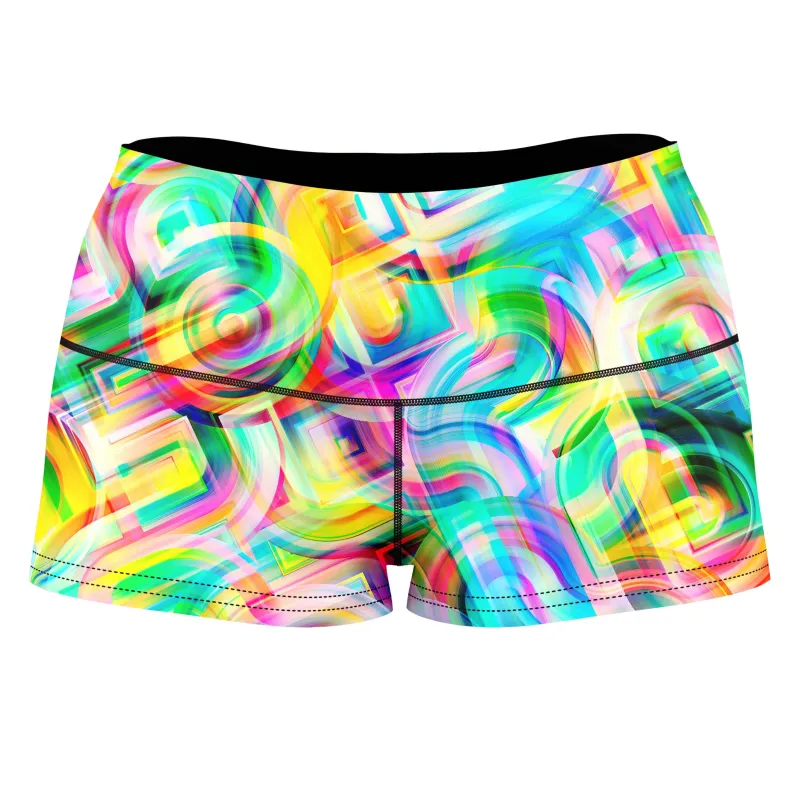 Tropical Nectar High-Waisted Women's Shorts sold by iEDM