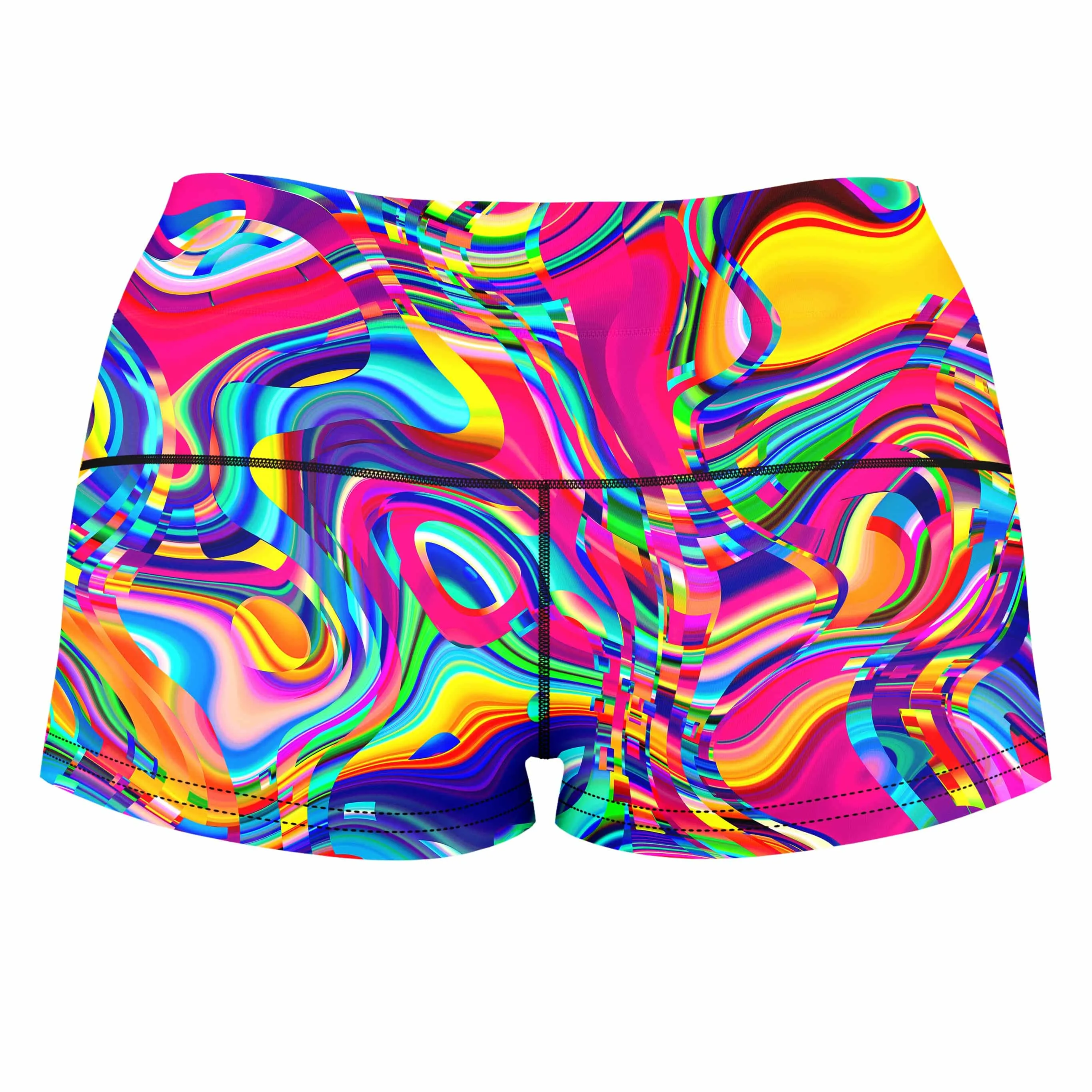 Psych Dip High-Waisted Women's Shorts sold by iEDM product image thumbnail 2
