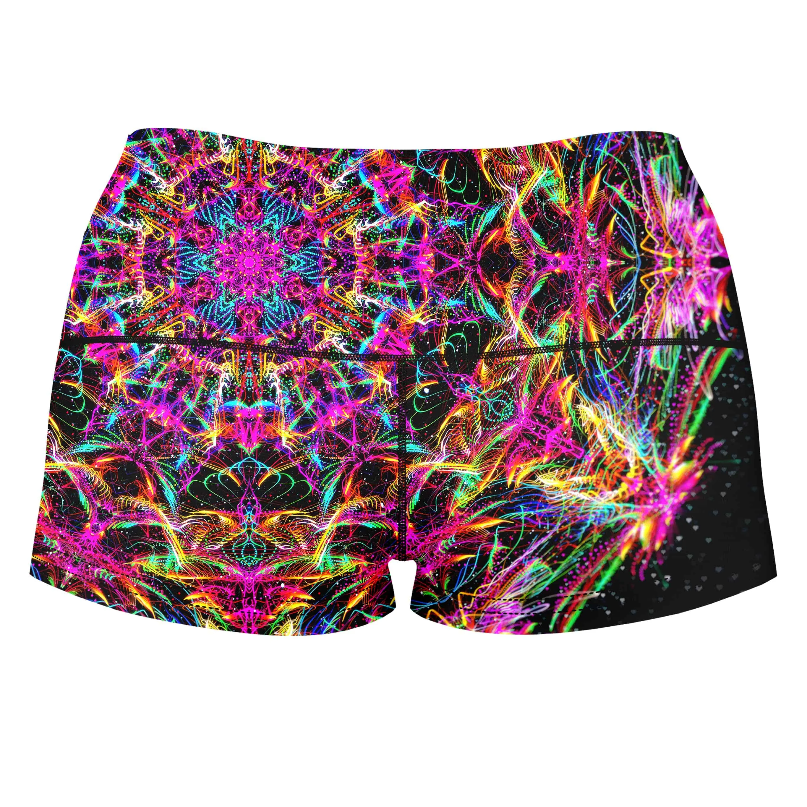 Pastel Warp High-Waisted Women's Shorts sold by iEDM product image thumbnail 2