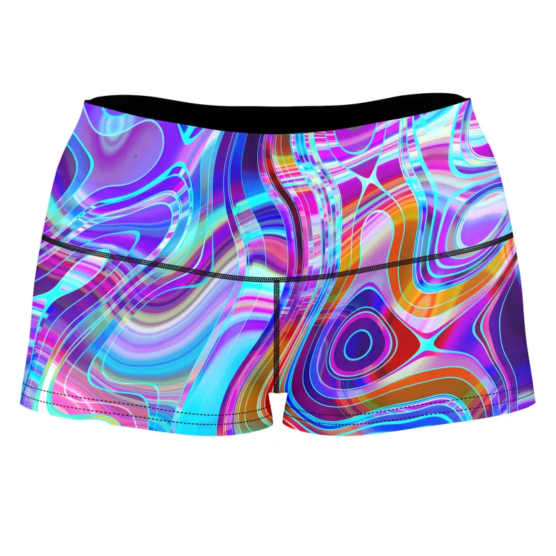 Aqua Realm High-Waisted Women's Shorts sold by iEDM