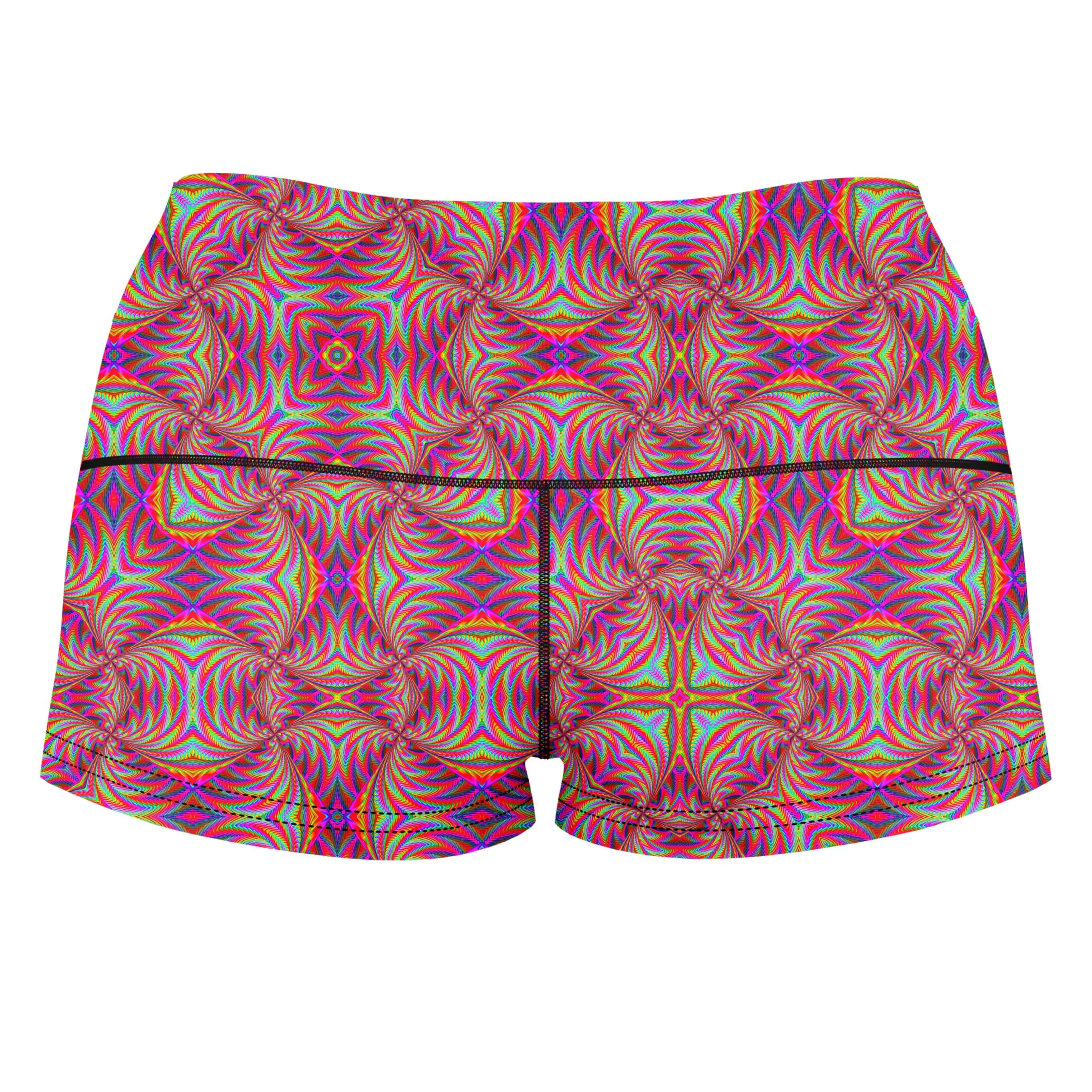 Psy Schism High-Waisted Women's Shorts sold by iEDM product image thumbnail 2