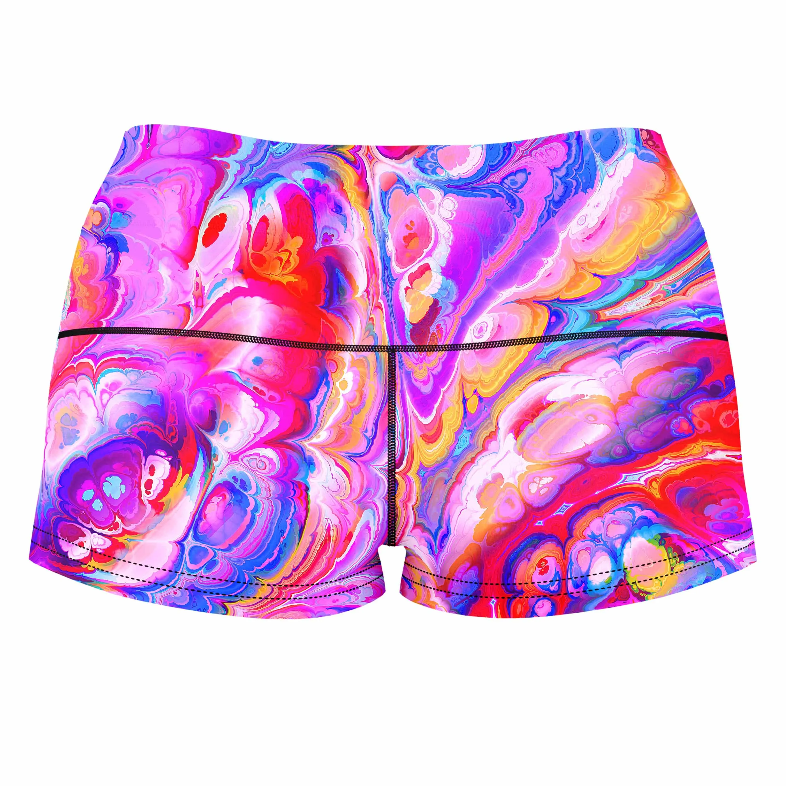 Plasma Flow High-Waisted Women's Shorts sold by iEDM product image thumbnail 2